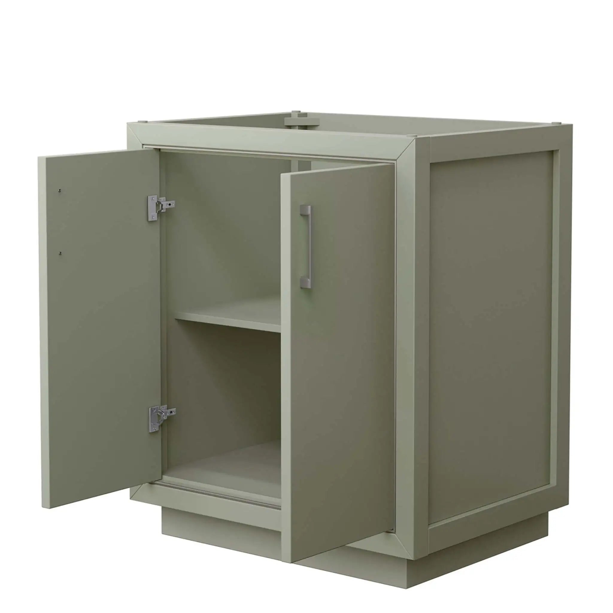 30" Icon Single Bathroom Vanity in Light Green with Brushed Nickel Trim by Wyndham