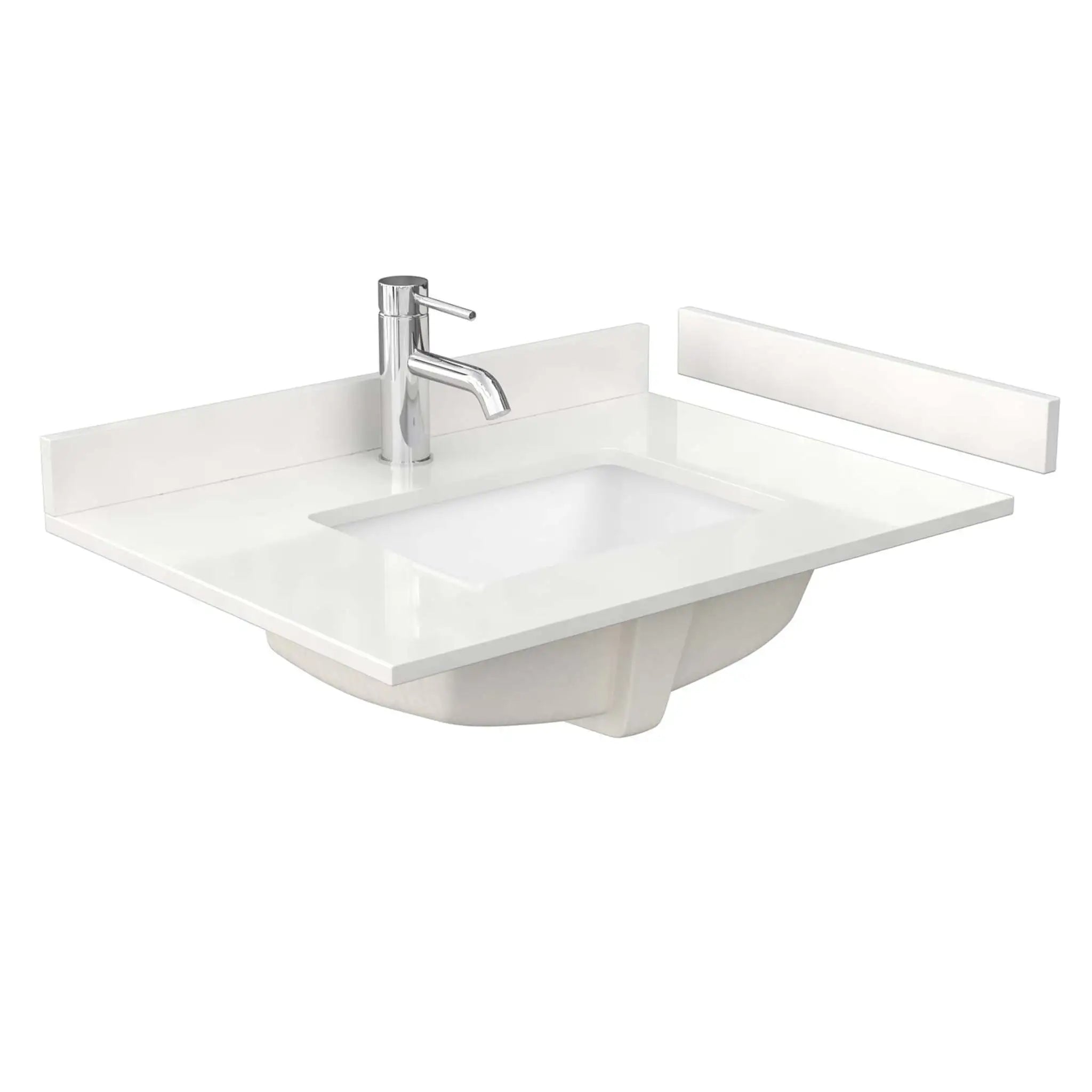 30" Icon Single Bathroom Vanity in White with Brushed Nickel Trim by Wyndham