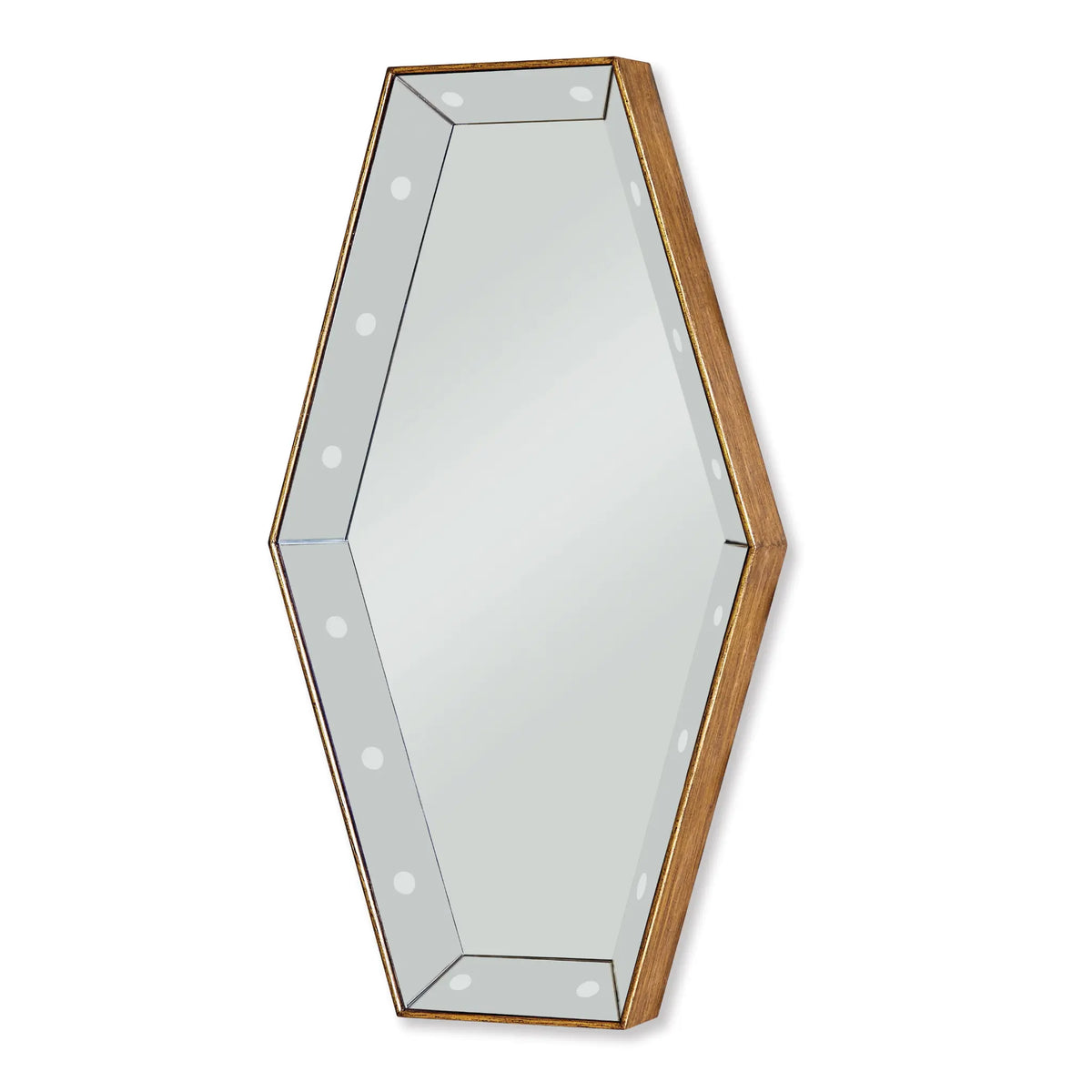30" Key Hole Mirror - Antique Gold by Ambella Home image