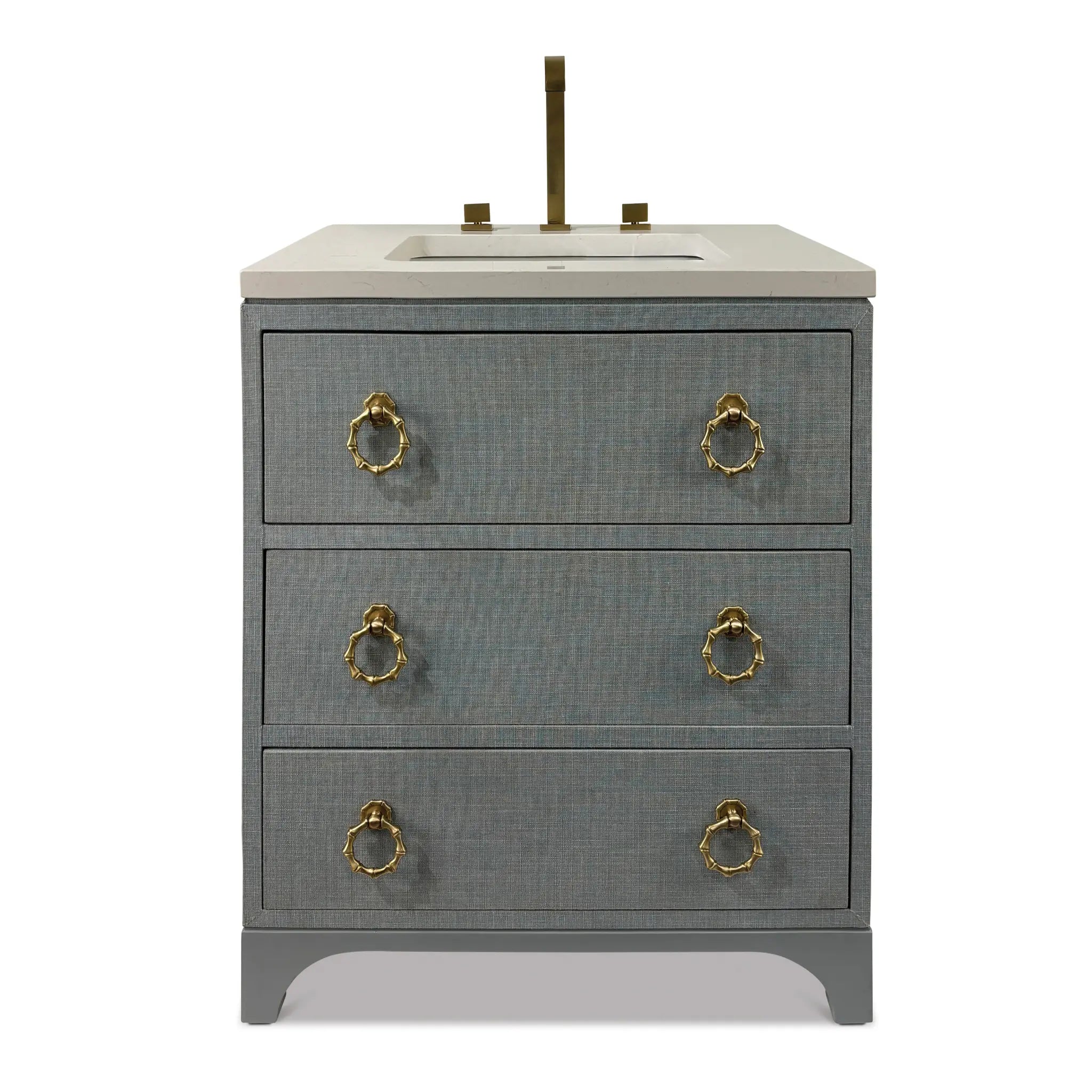 30" Lancaster Medium Sink Chest - Light Blue by Ambella Home image
