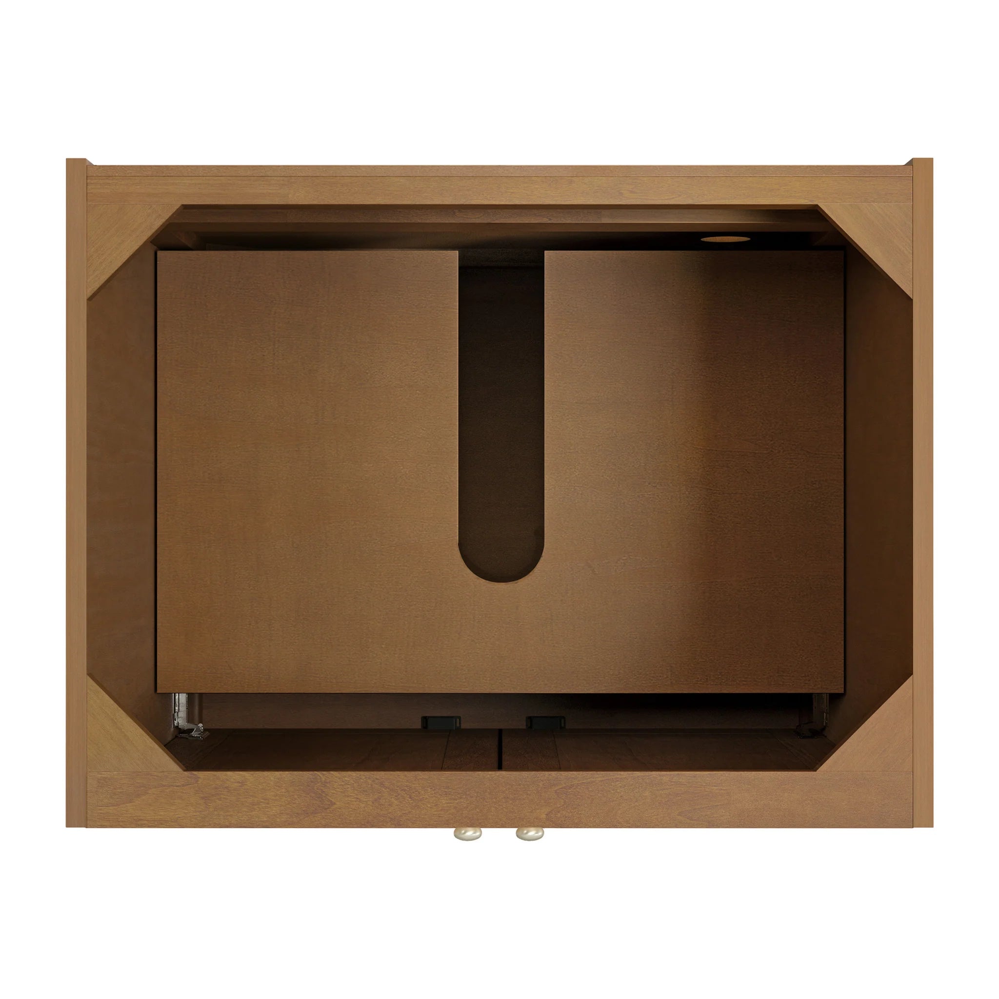 30" Laurent Single Vanity in Honey Oak by James Martin Vanities-White Zeus Silestone 12