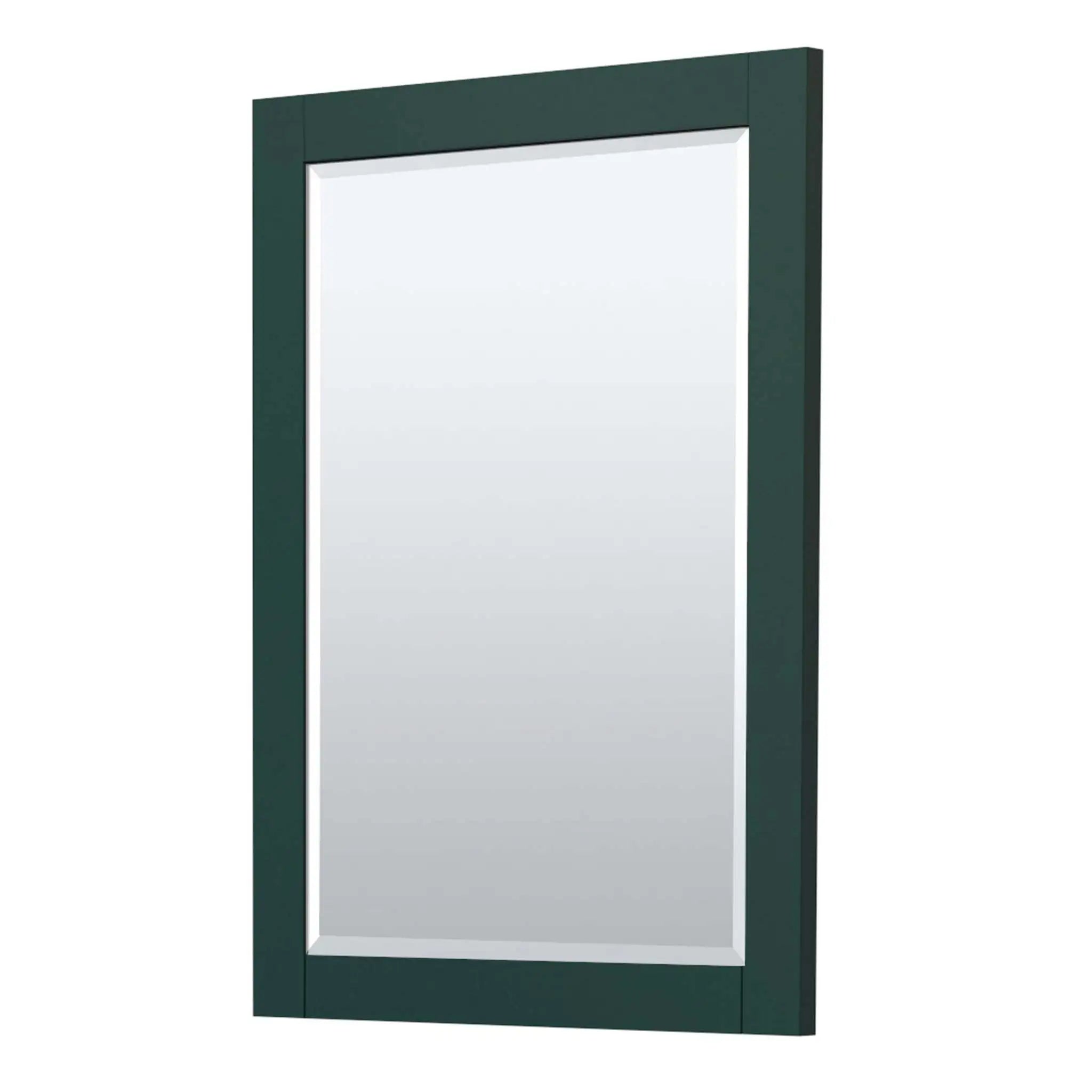 30" Miranda Single Bathroom Vanity in Green with Brushed Gold Trim & 24" Mirror by Wyndham