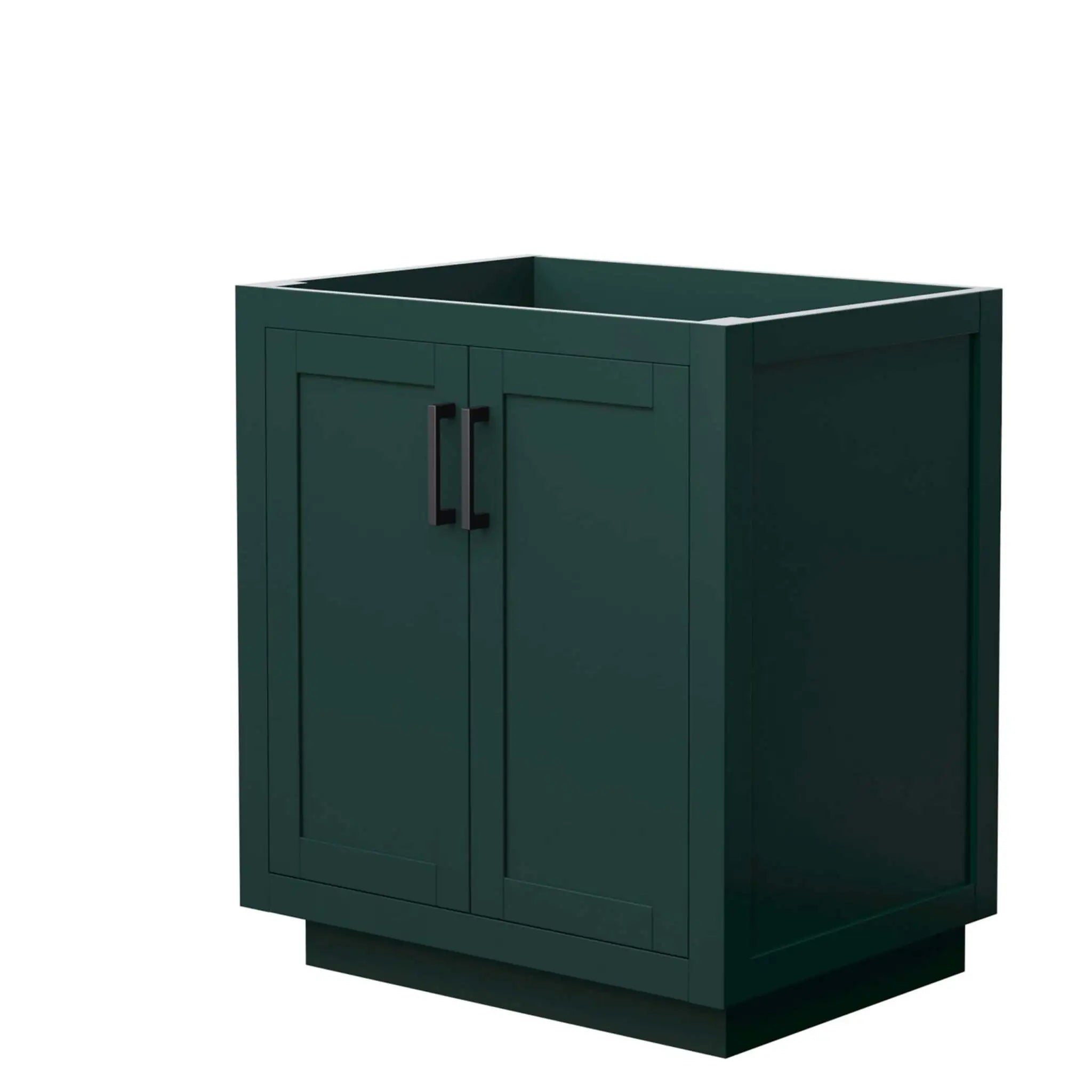 30" Miranda Single Bathroom Vanity in Green with Matte Black Trim by Wyndham