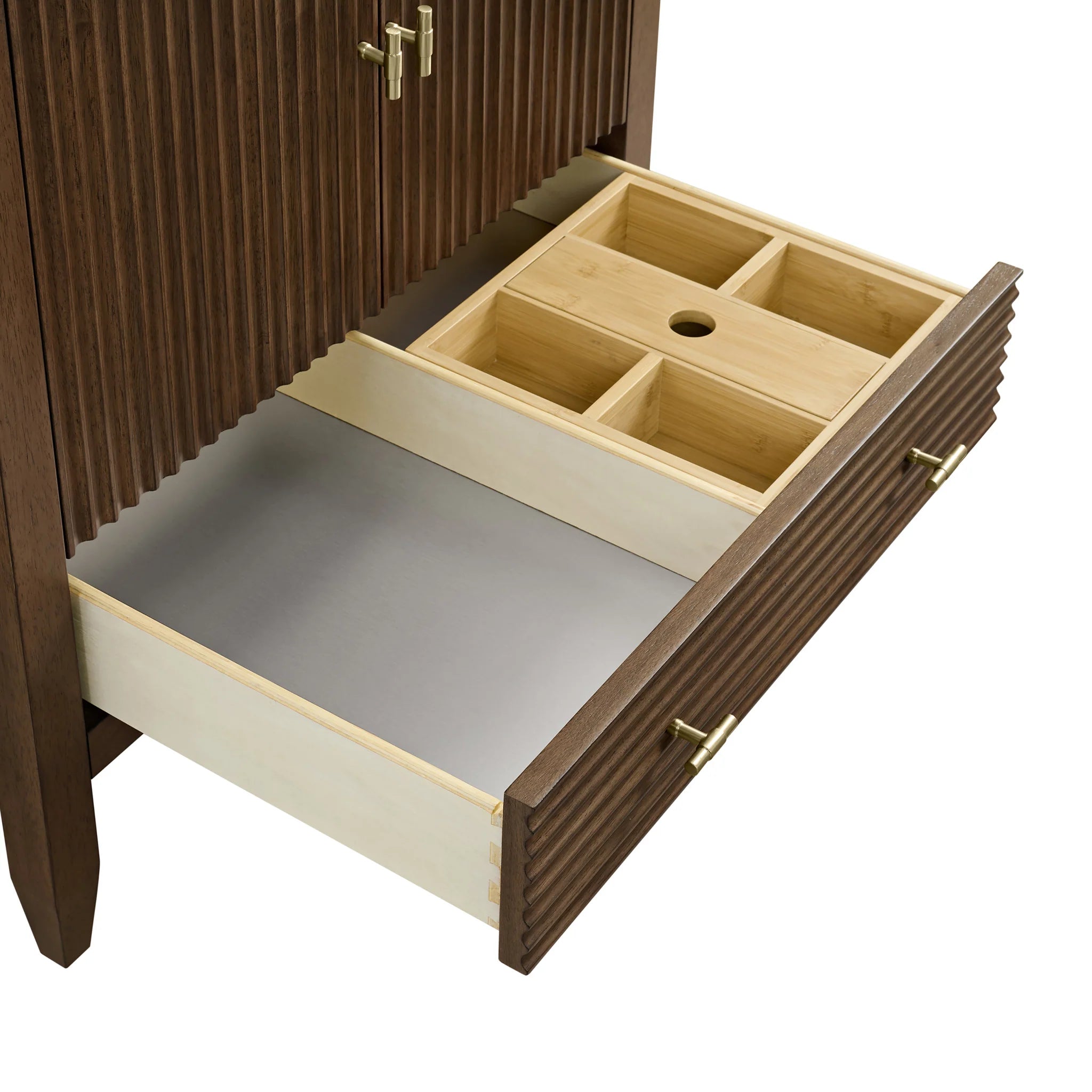 30" Myrrin Single Vanity in Mid-Century Walnut by James Martin Vanities-Eternal Jasmine Pearl Silestone 13