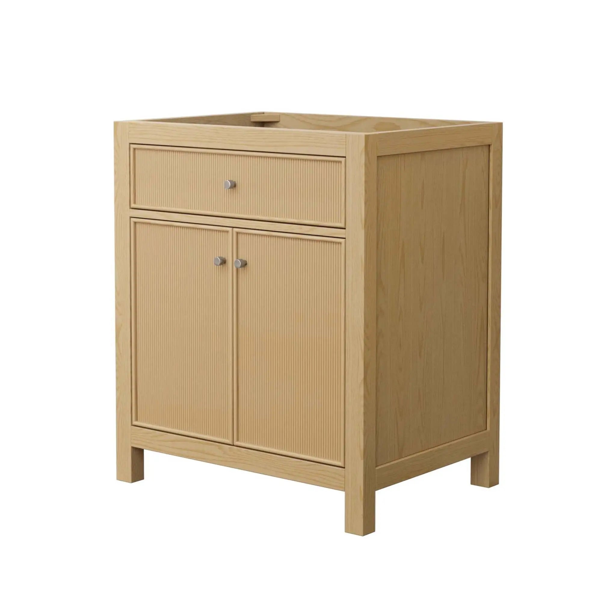 30" Pendry Single Bathroom Vanity in Tanned Oak with Brushed Nickel Trim by Wyndham