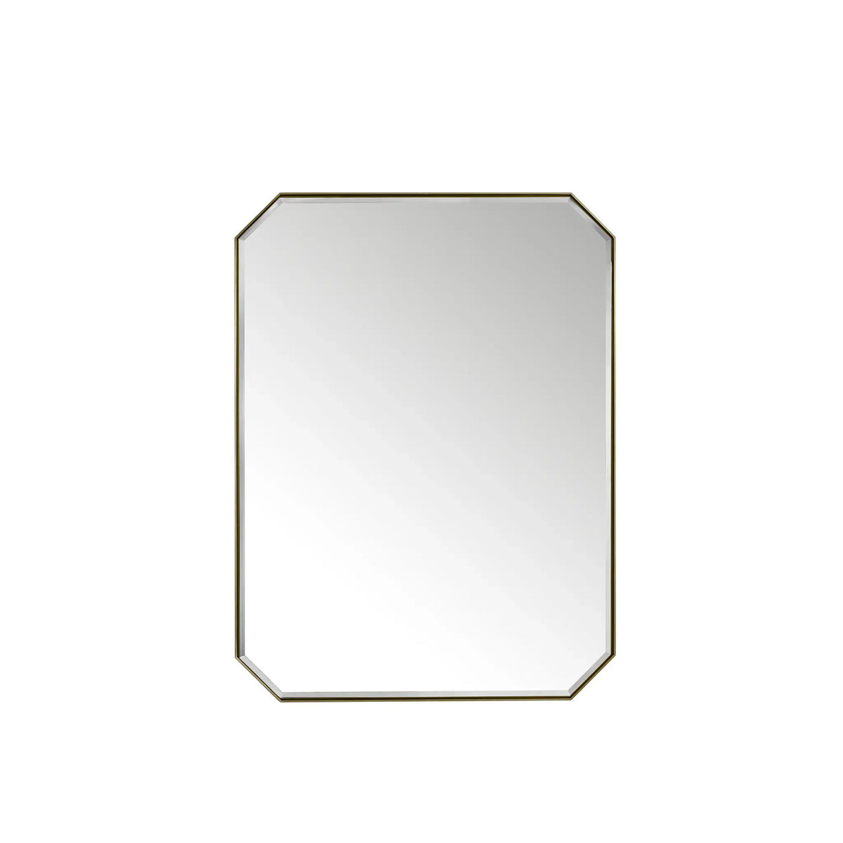 30 Inch Rohe Octagonal Mirror - Champagne Brass Image 1