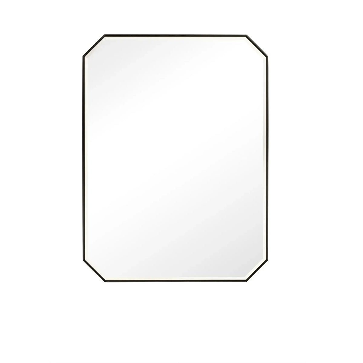 30 Inch Rohe Octagonal Mirror - Matte Black Image 1