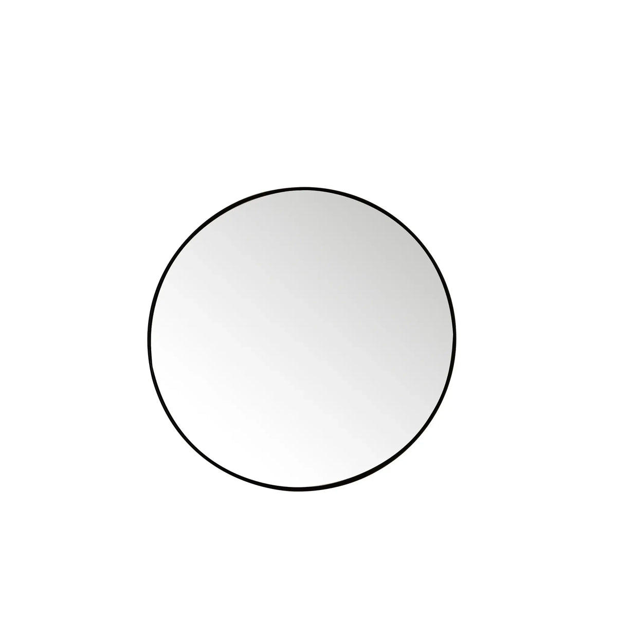 30 Inch Rohe Round Mirror - Matte Black Image 1