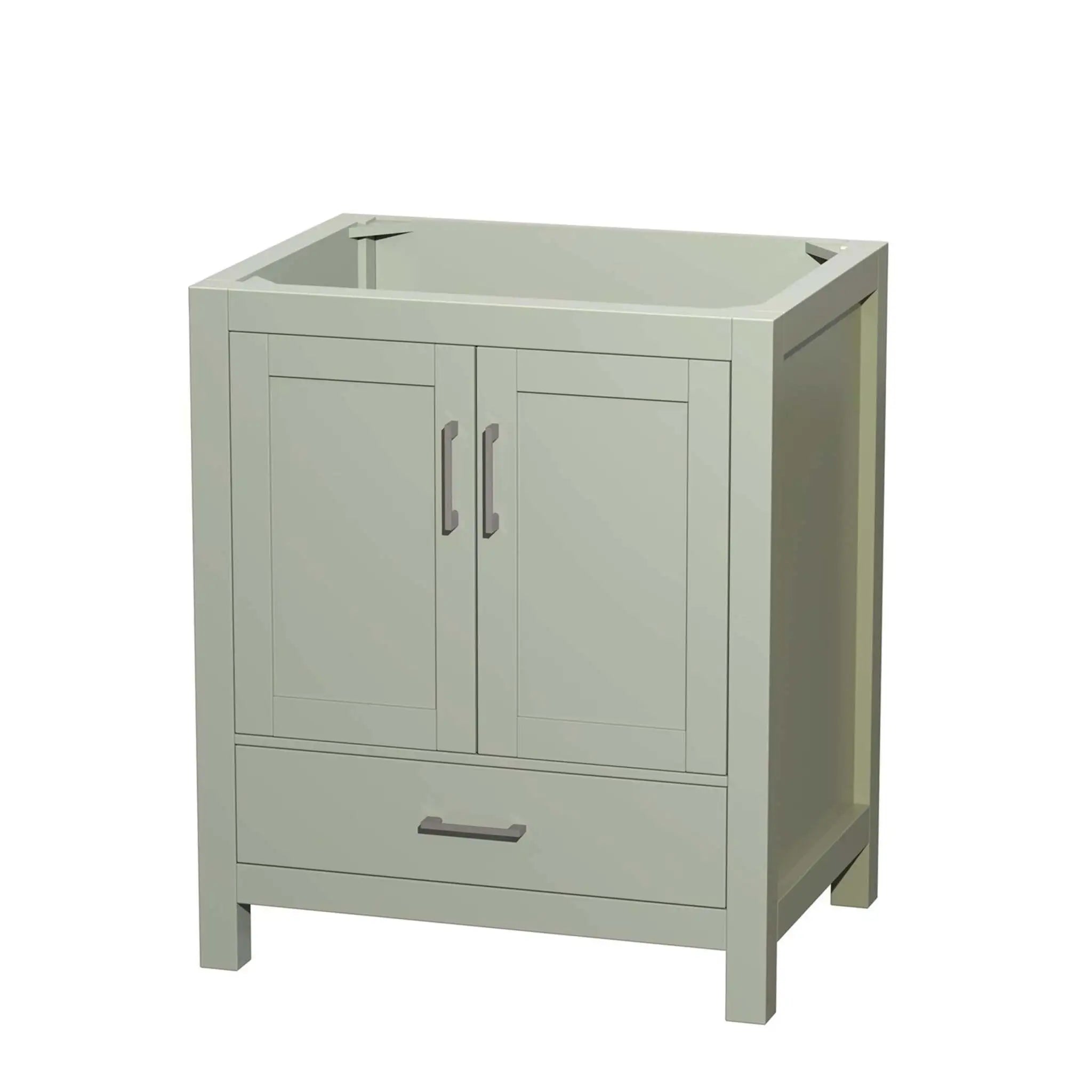 30" Sheffield 30 inch Single Bathroom Vanity in Light Green with Brushed Nickel Trim by Wyndham