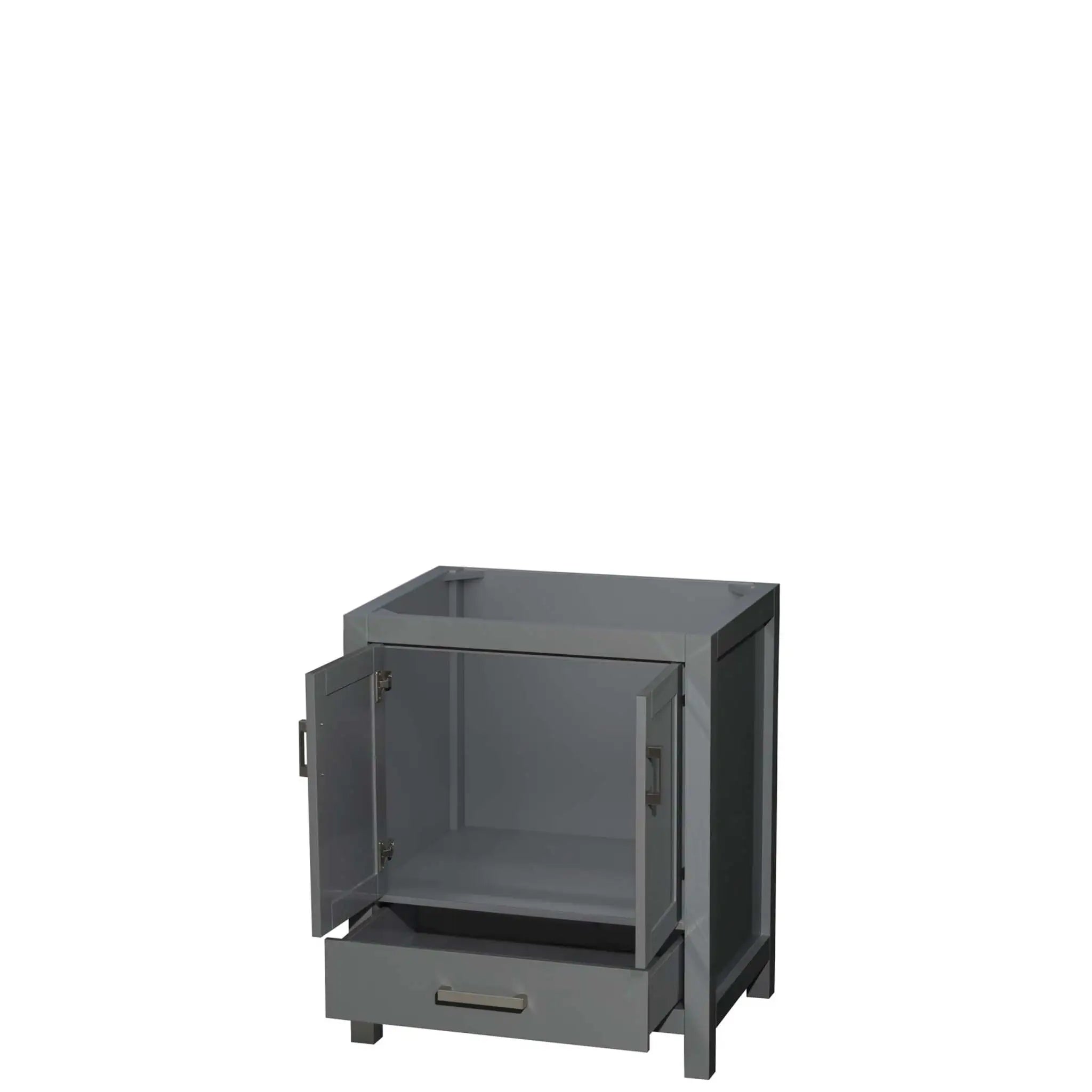 30" Sheffield Single Bathroom Vanity in Dark Gray with Brushed Chrome Trim by Wyndham