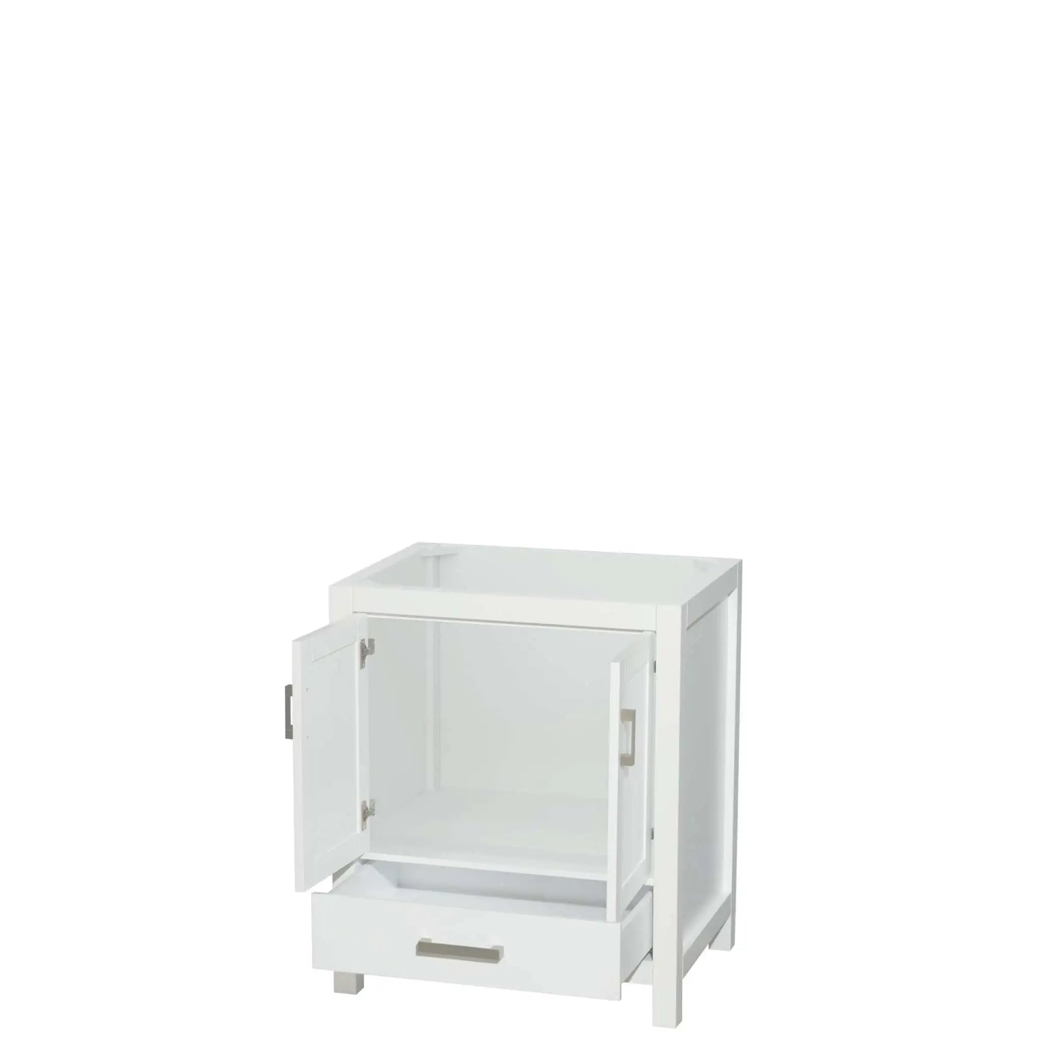 30" Sheffield Single Bathroom Vanity in White with Brushed Chrome Trim by Wyndham