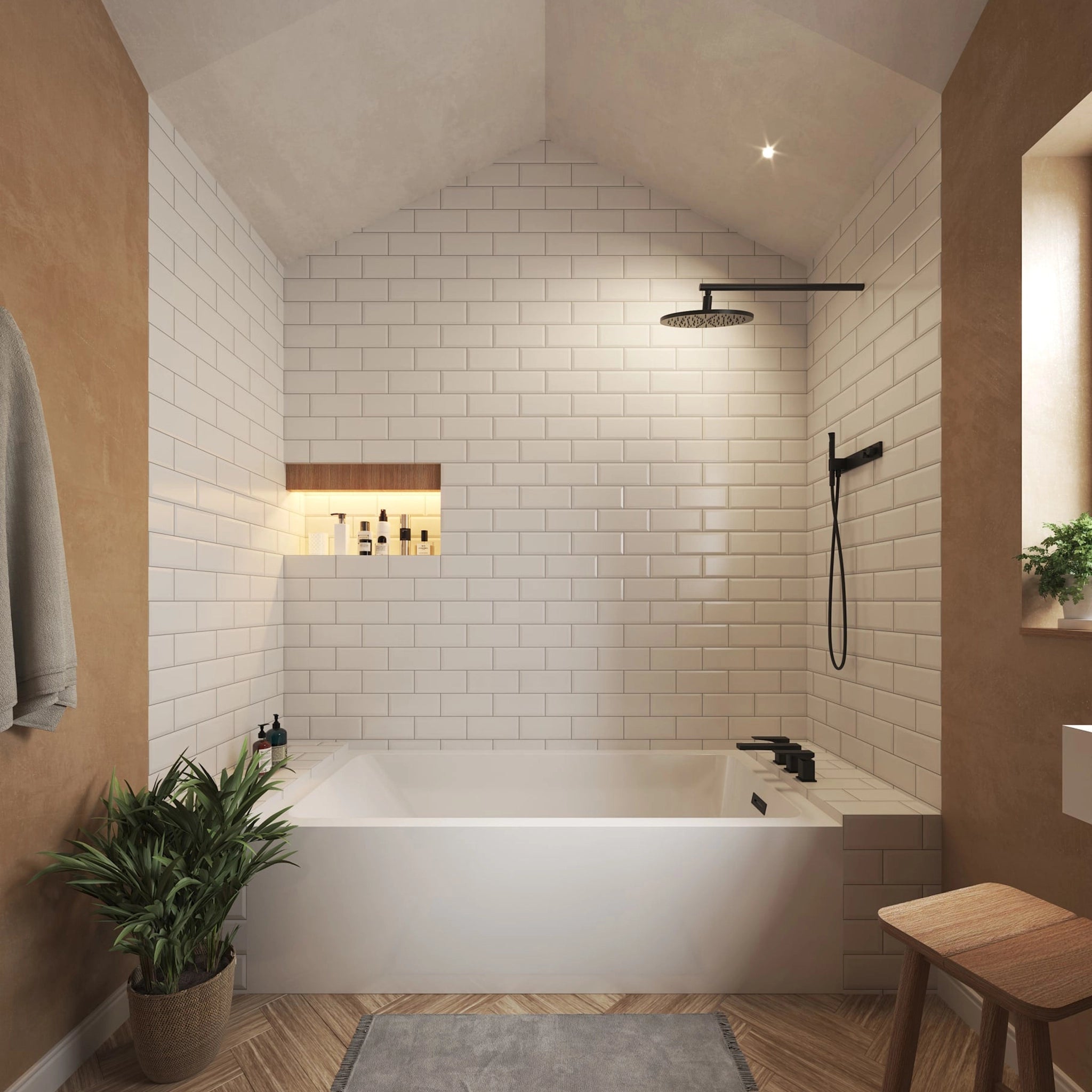 30" White Alcove Bathtub - Grayley by Wyndham (WCBTW16030RMBTRIM) image 1
