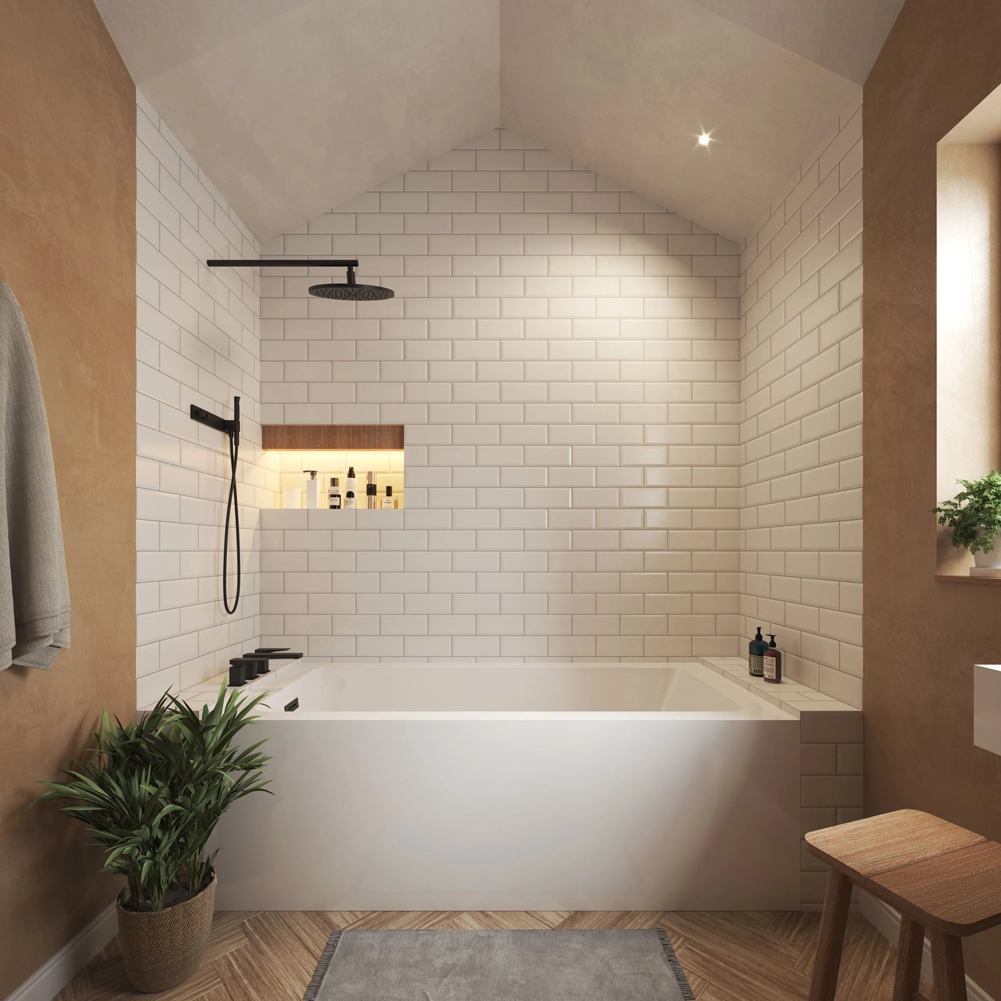 30" White Alcove Bathtub - Grayley by Wyndham (WCBTW16630LMBTRIM) image 1