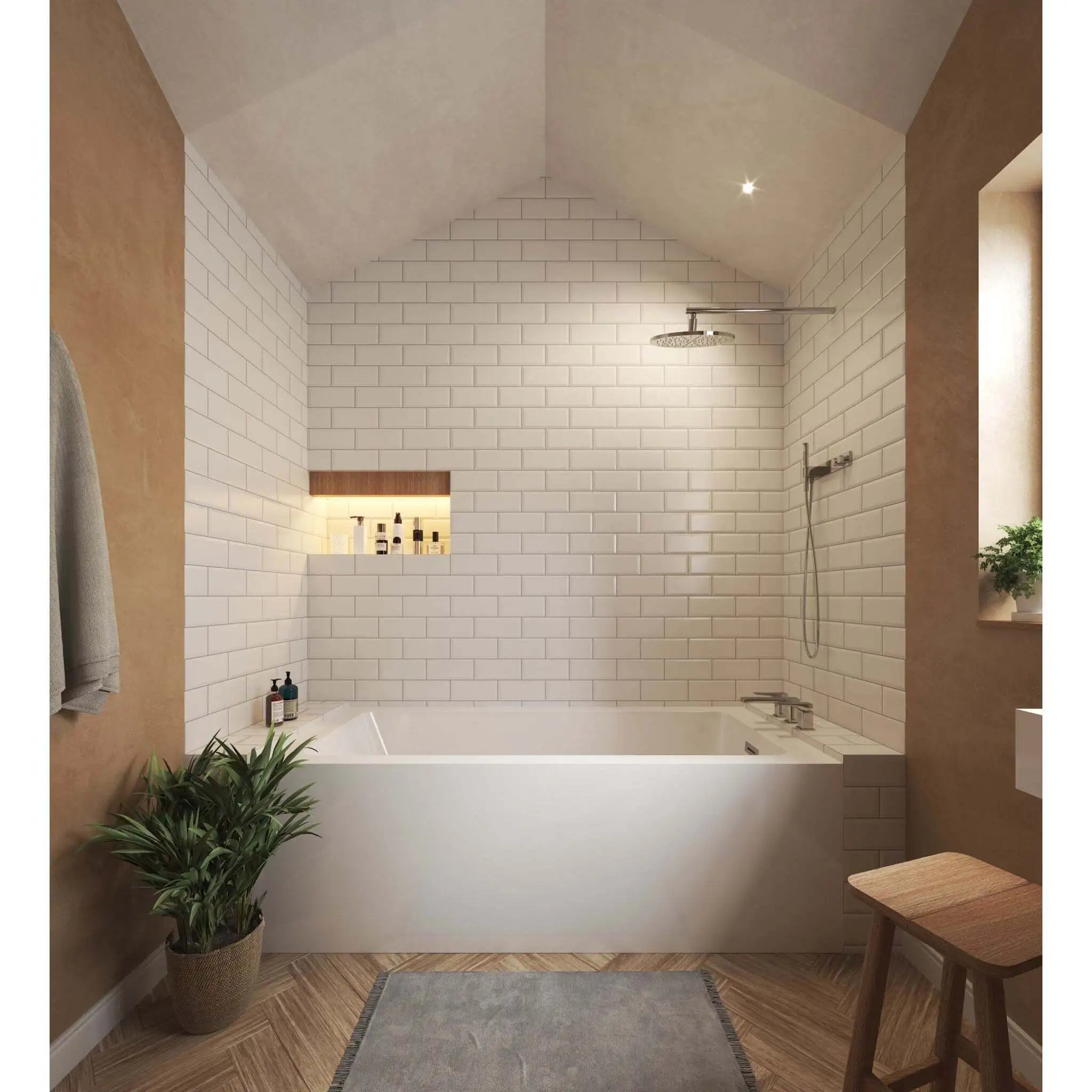 30" White Alcove Bathtub - Grayley by Wyndham (WCBTW16630R) image 1