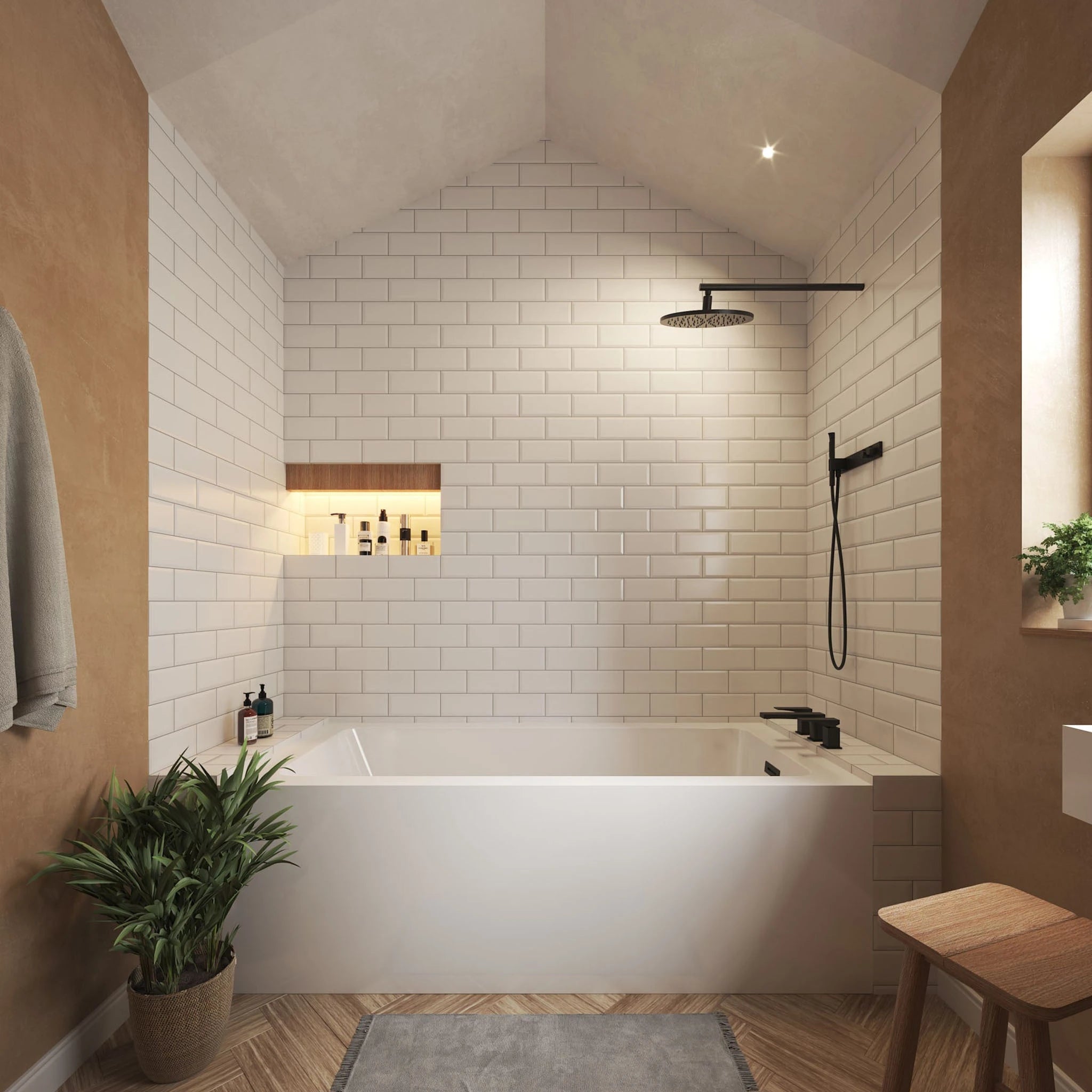 30" White Alcove Bathtub - Grayley by Wyndham (WCBTW16630RMBTRIM) image 1