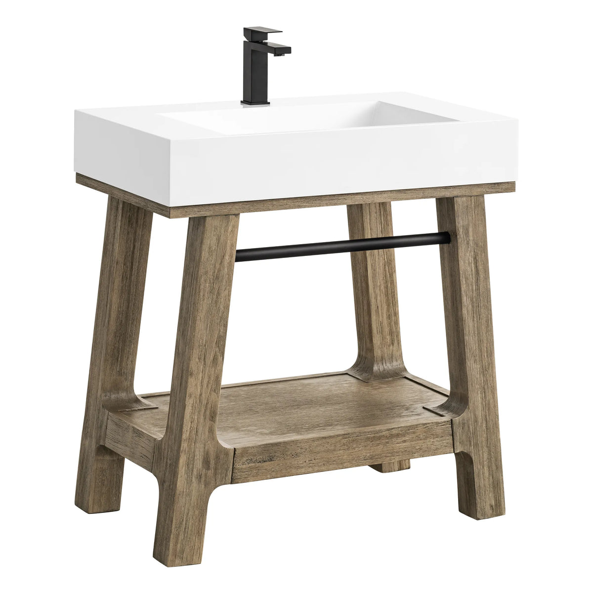 31.5" Auburn Single Sink Console in Weathered Timber-Base Only image 6