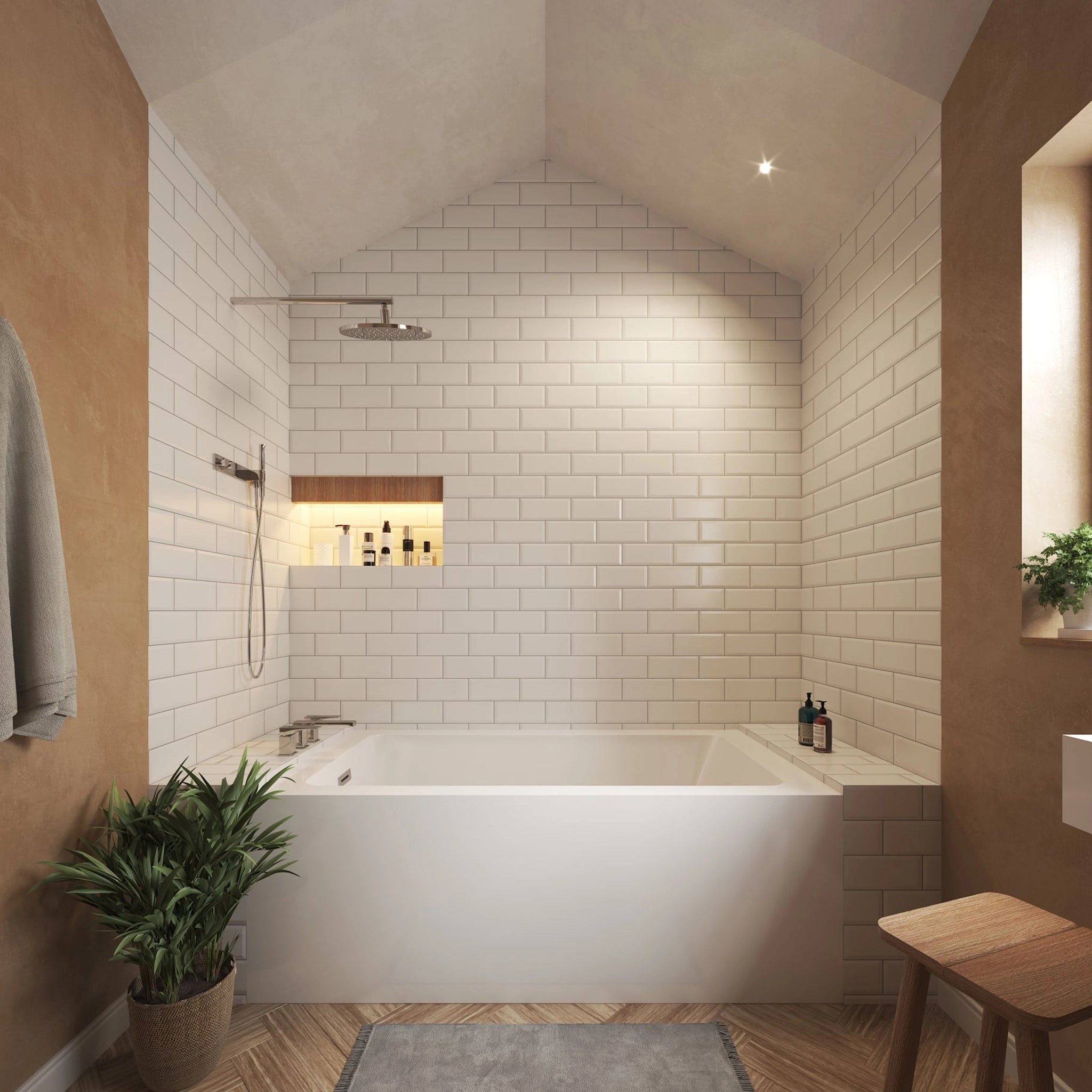 32" White Alcove Bathtub - Grayley by Wyndham (WCBTW16032L) image 1