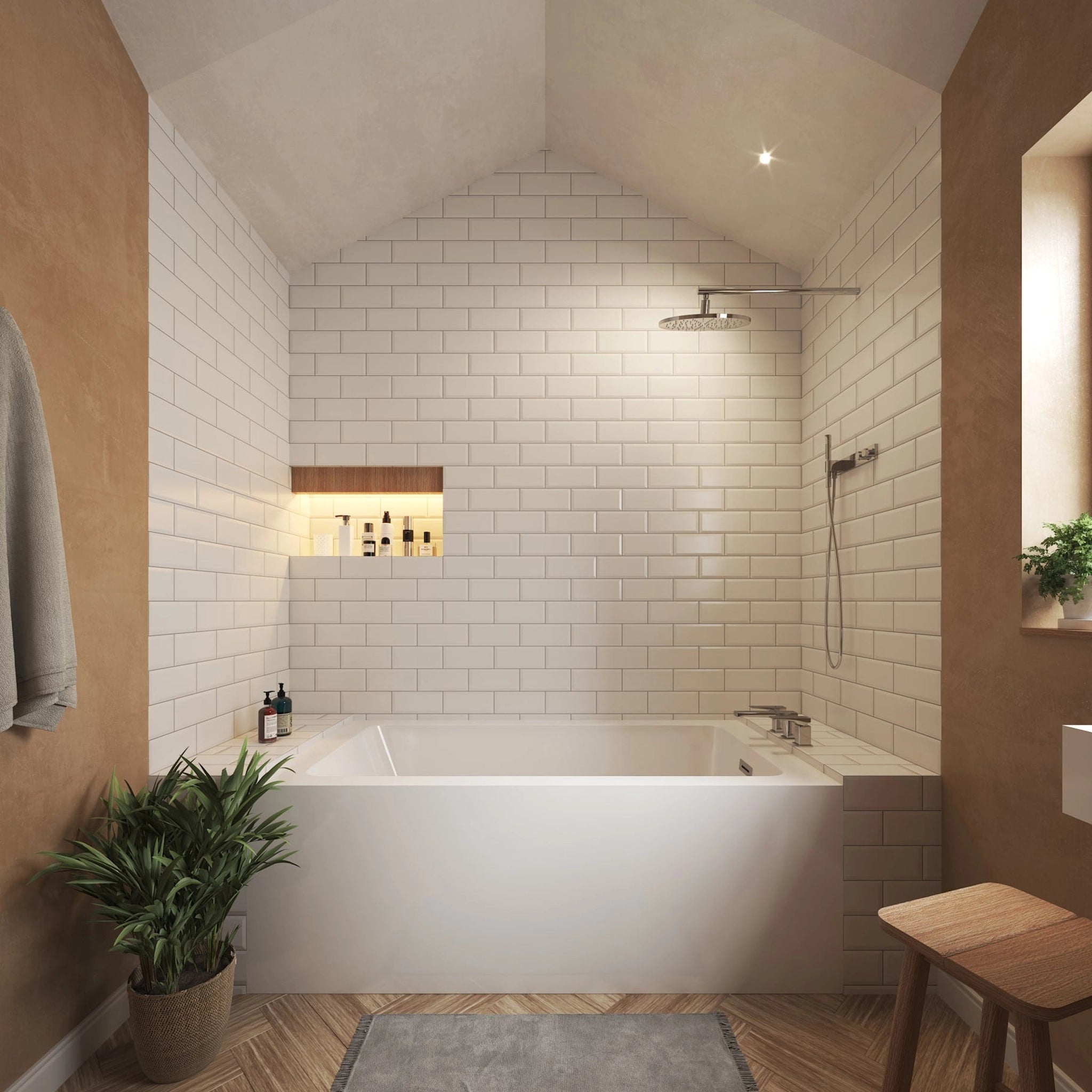 32" White Alcove Bathtub - Grayley by Wyndham (WCBTW16032R) image 1