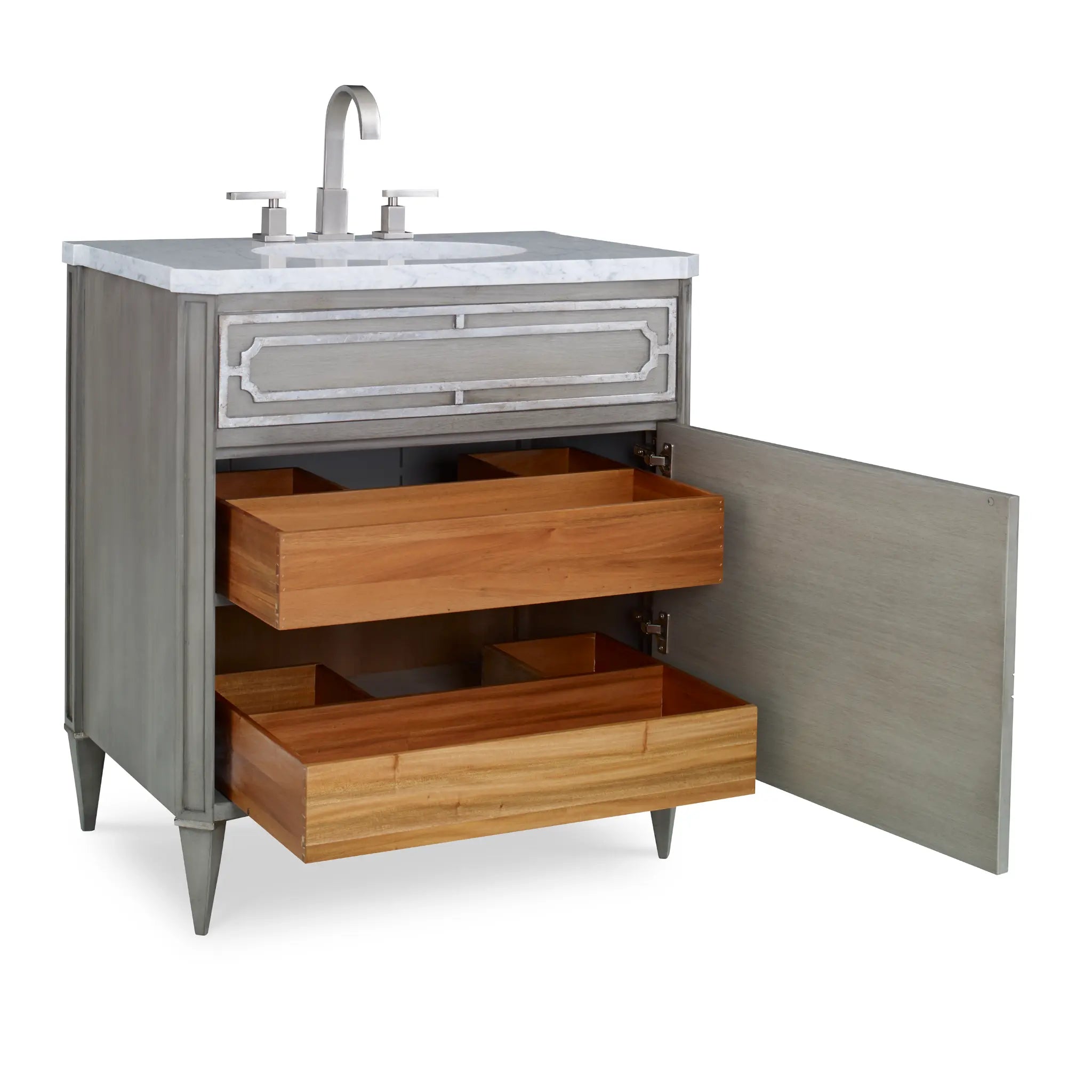 33" Emperor Medium Sink Chest - Ash Grey by Ambella Home image 3
