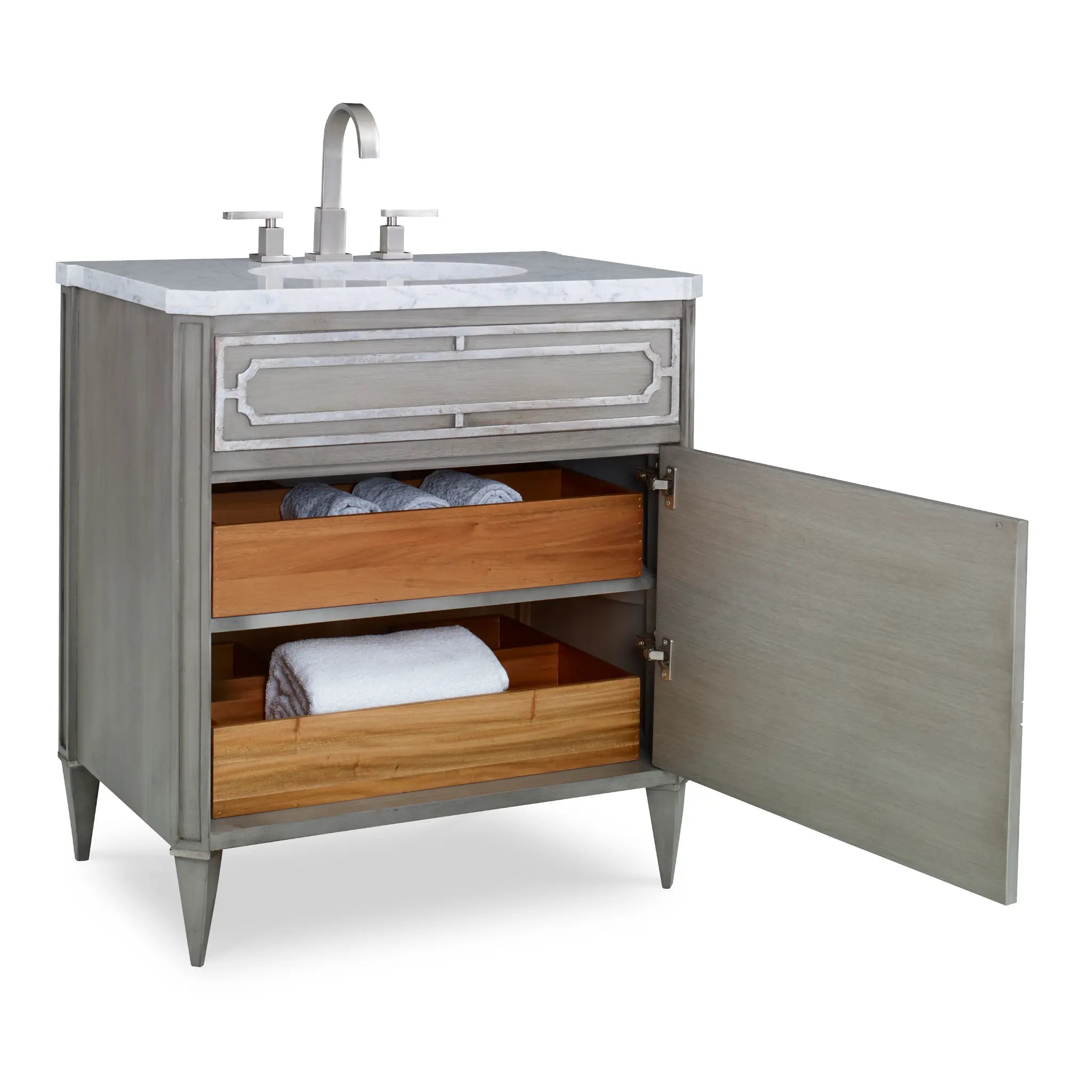 33" Emperor Medium Sink Chest - Ash Grey by Ambella Home image 4