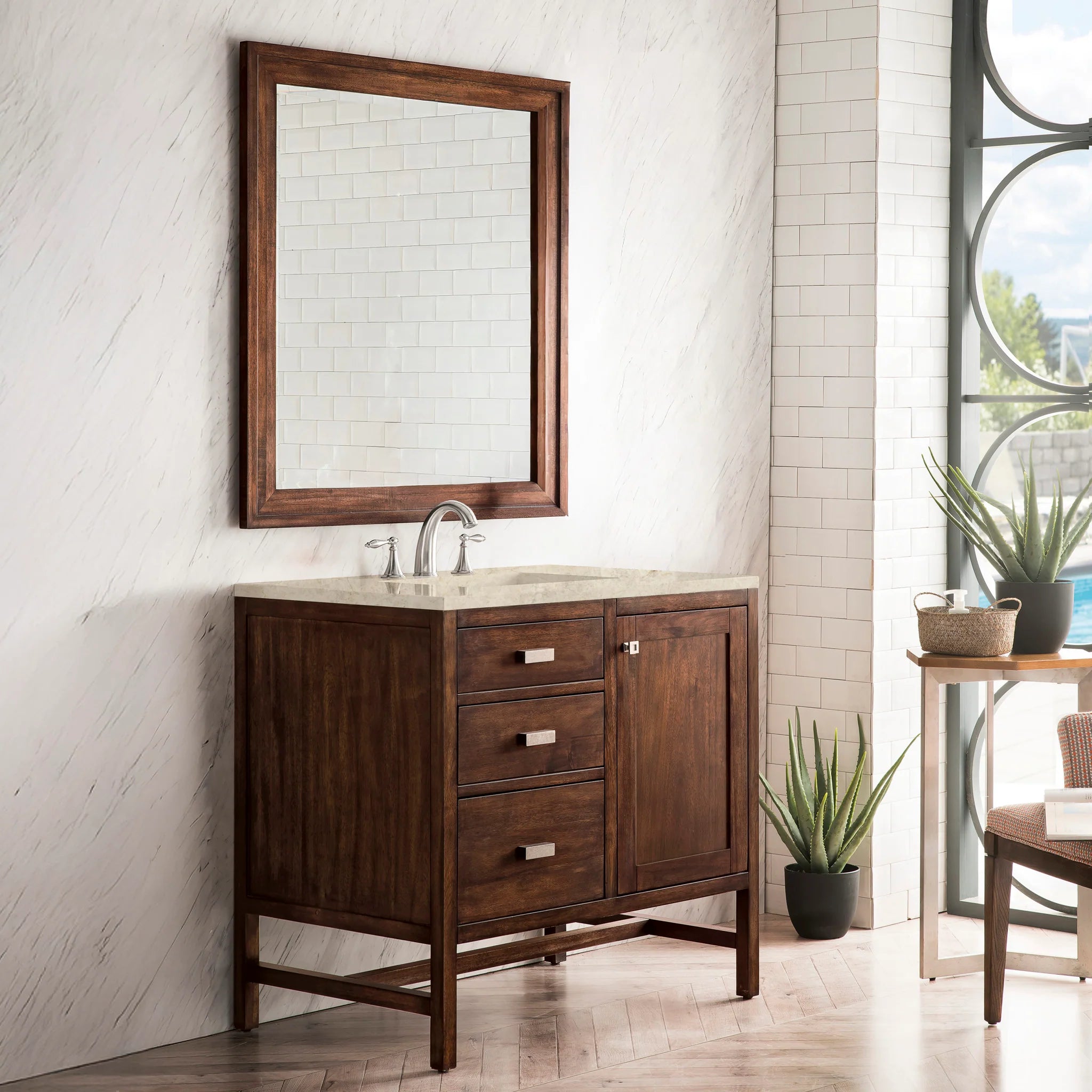 36-addison-single-vanity-cabinet-in-mid-century-acacia-by-james-martin-vanities-e444-v36-mca-tajnar-eclos-zero-silica image 2