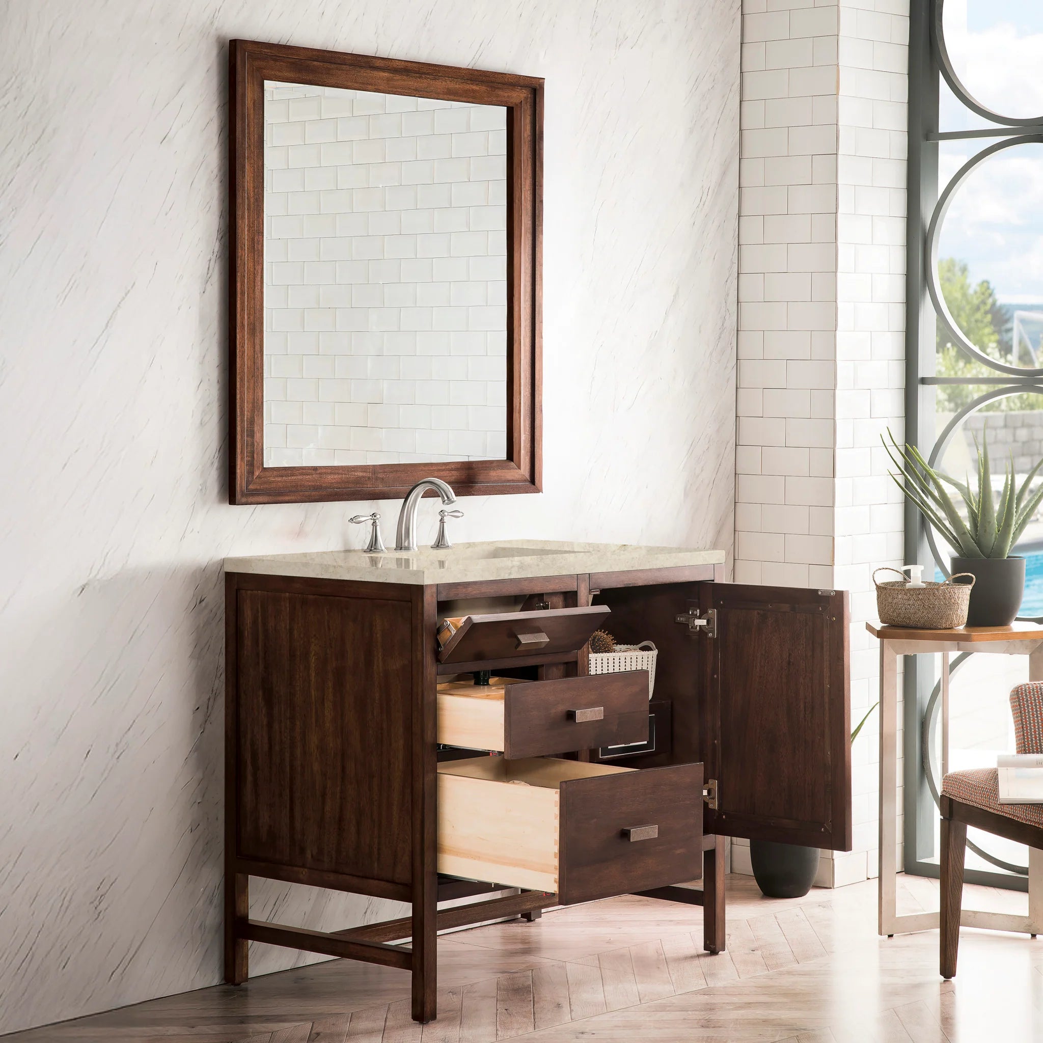 36-addison-single-vanity-cabinet-in-mid-century-acacia-by-james-martin-vanities-e444-v36-mca-tajnar-eclos-zero-silica image 3