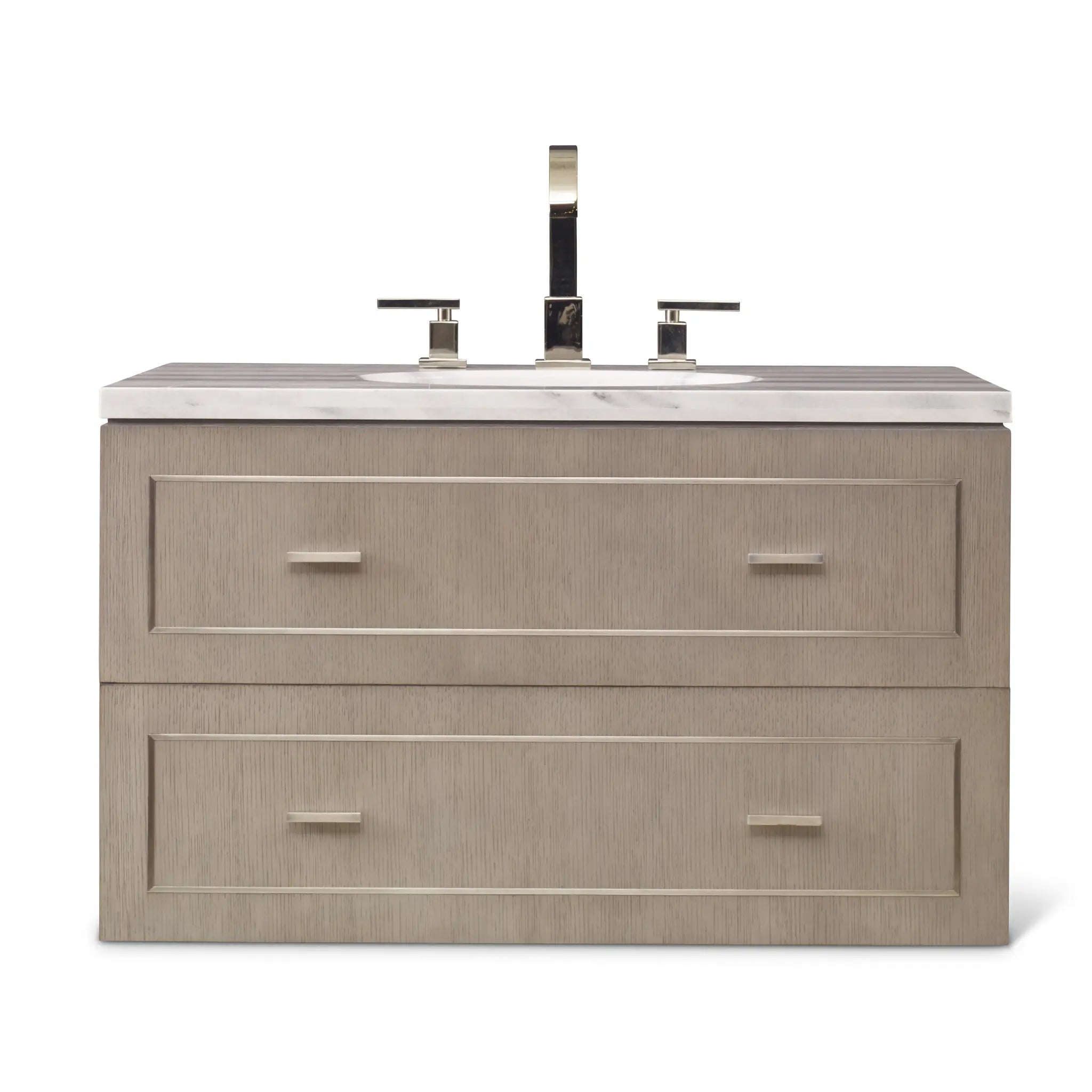 36" Albany Medium Wall Sink Chest - Warm Grey by Ambella Home image