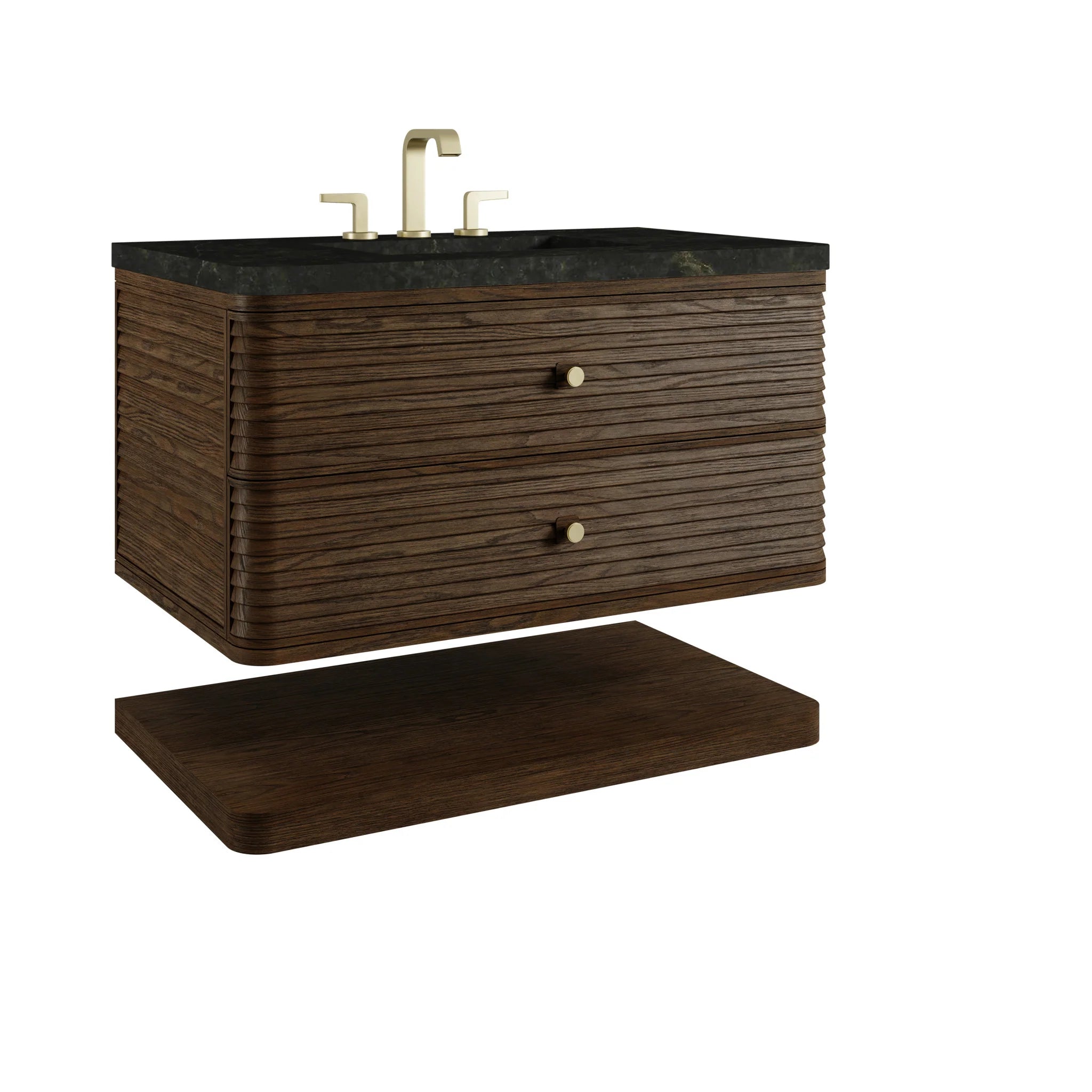 36" Allamari Single Vanity in Sable by James Martin Vanities-Phantome Eclos 9