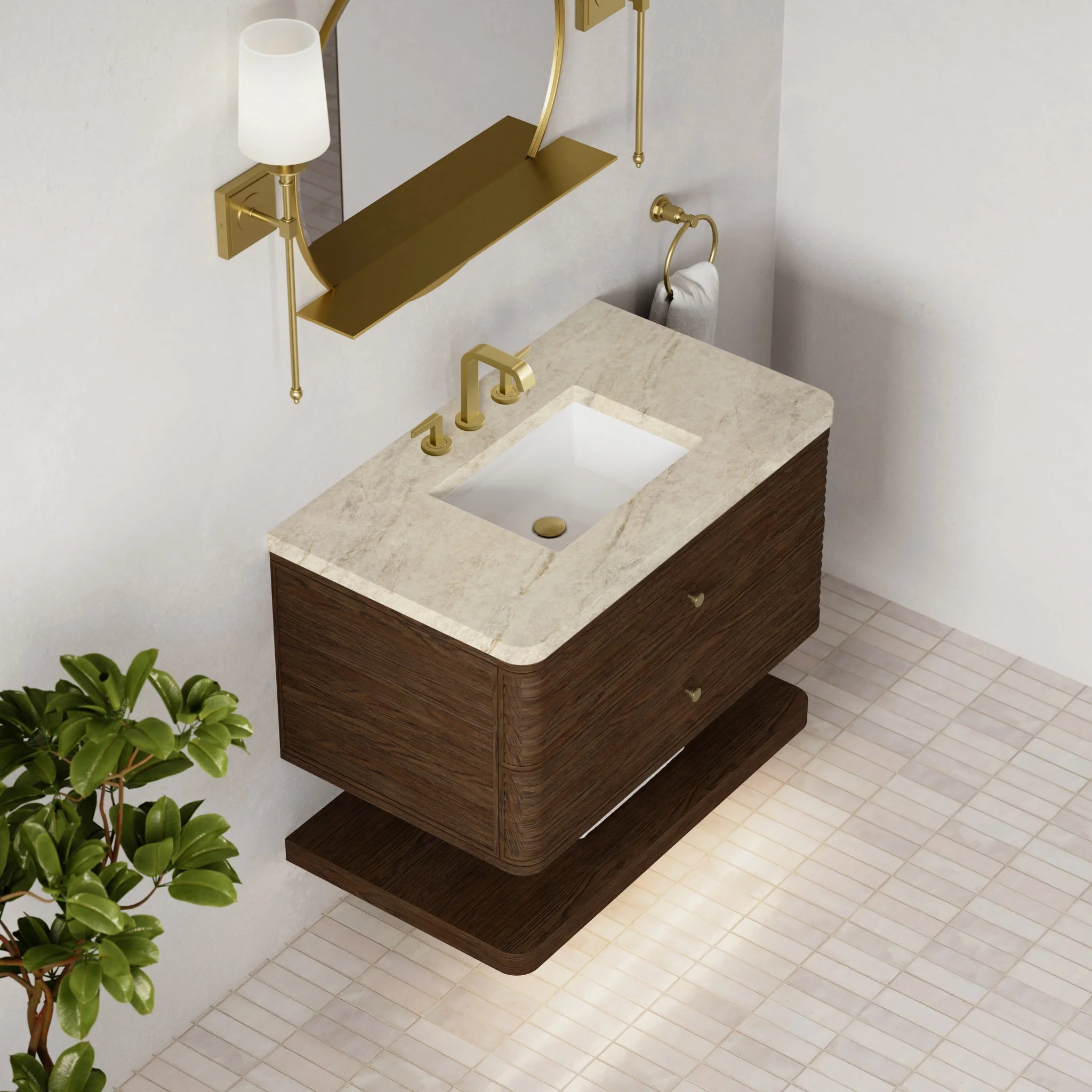 36" Allamari Single Vanity in Sable by James Martin Vanities-Tajnar Eclos 5