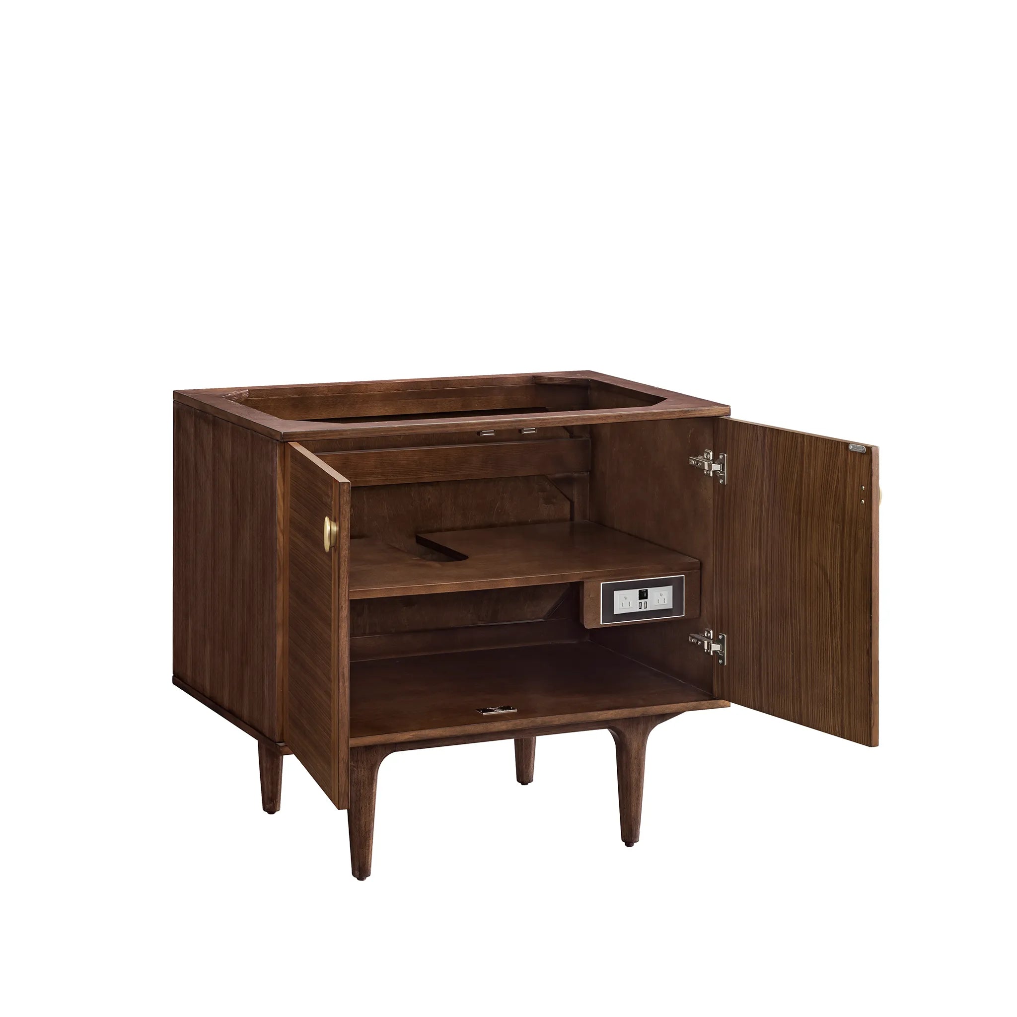 36" Amberly Single Vanity in Mid-Century Walnut-Cabinet Only-Not Available image 9