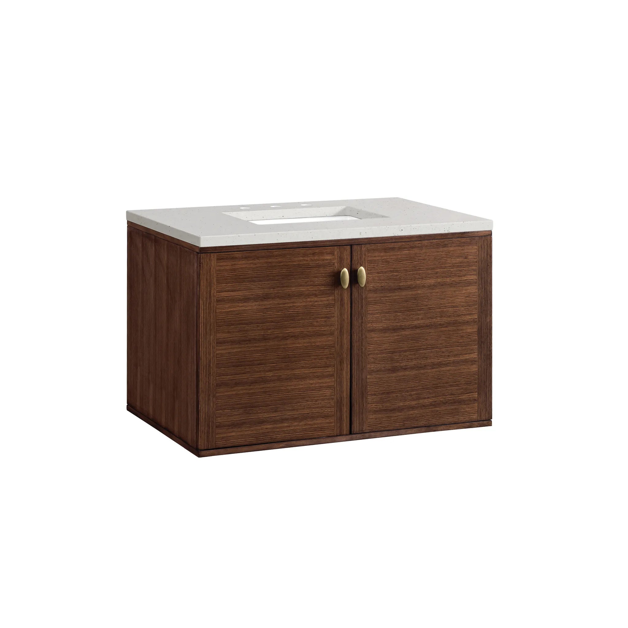 36" Amberly Single Vanity in Mid-Century Walnut-Lime Delight Silestone-8" Widespread image 11