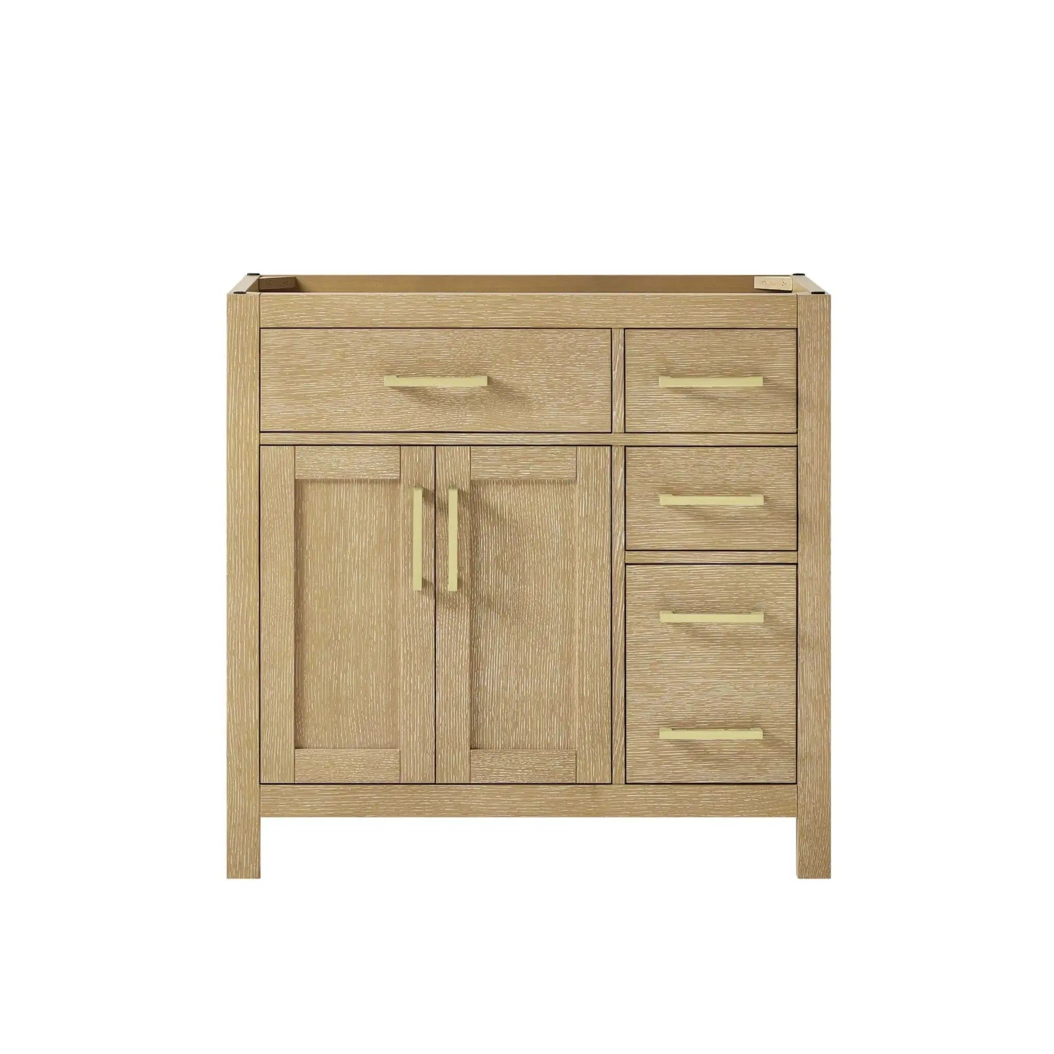36-beckett-single-bathroom-vanity-offset-in-whitewashed-oak-with-brushed-gold-trim-cabinet-only-no-sink image 2