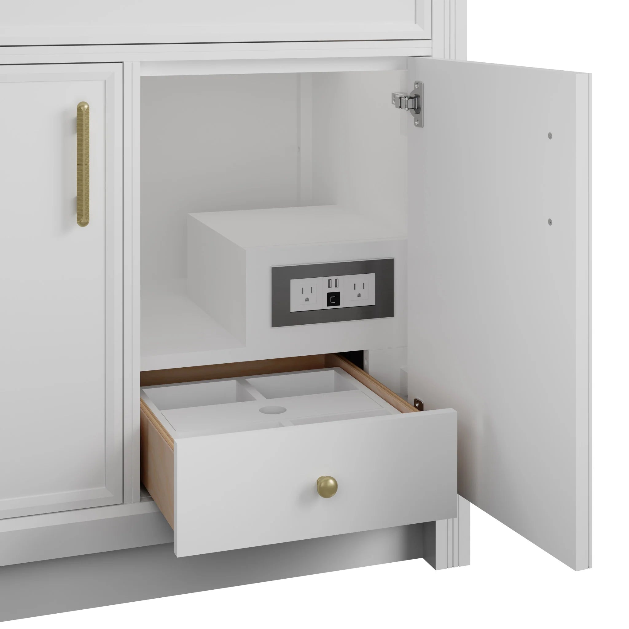 36" Bellshire Single Vanity in Bright White by James Martin Vanities-Cabinet Only 6
