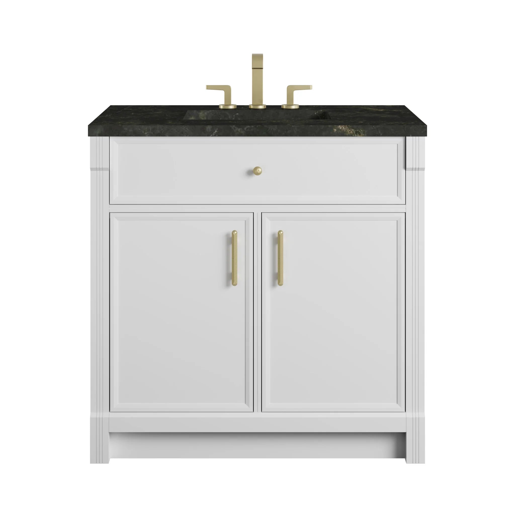 36" Bellshire Single Vanity in Bright White by James Martin Vanities-Phantome Eclos 