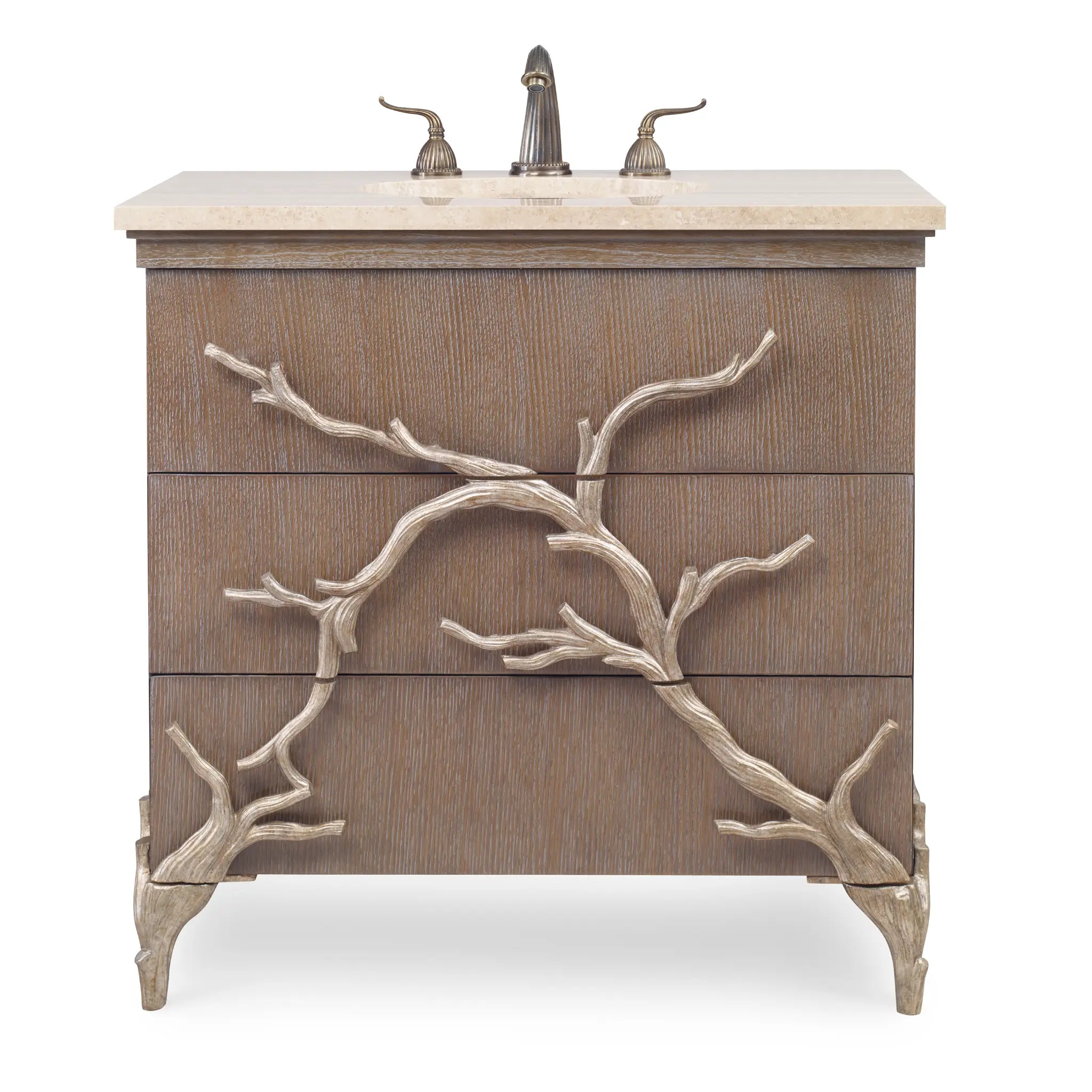 36" Branch Sink Chest - Warm Wood by Ambella Home image