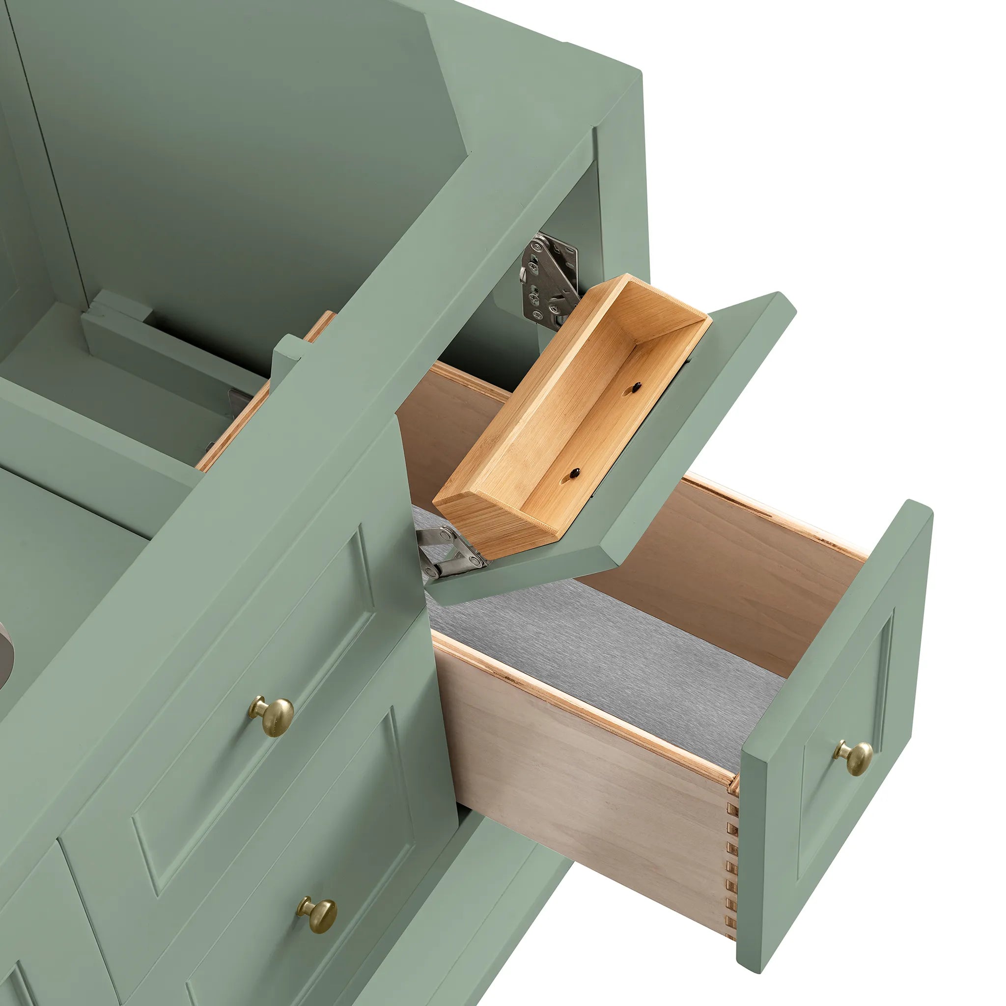 36" Breckenridge Single Vanity in Smokey Celadon-Cabinet Only-Not Available image 9