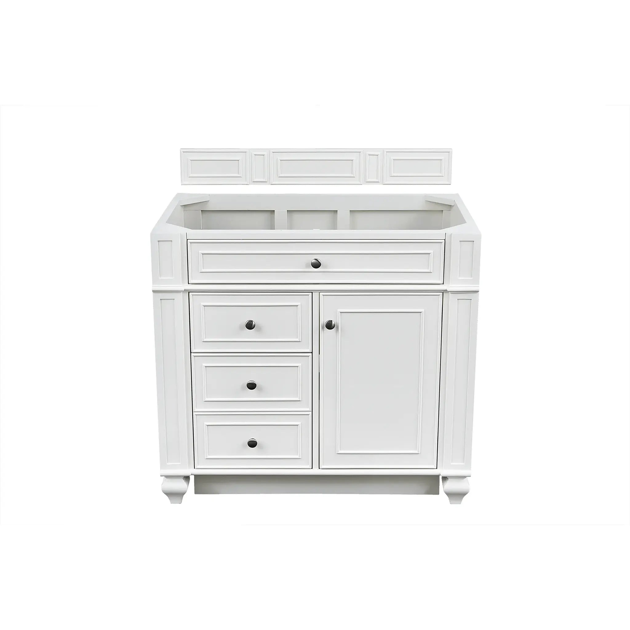 36" Bristol Single Vanity in Bright White-Cabinet Only-Not Available image