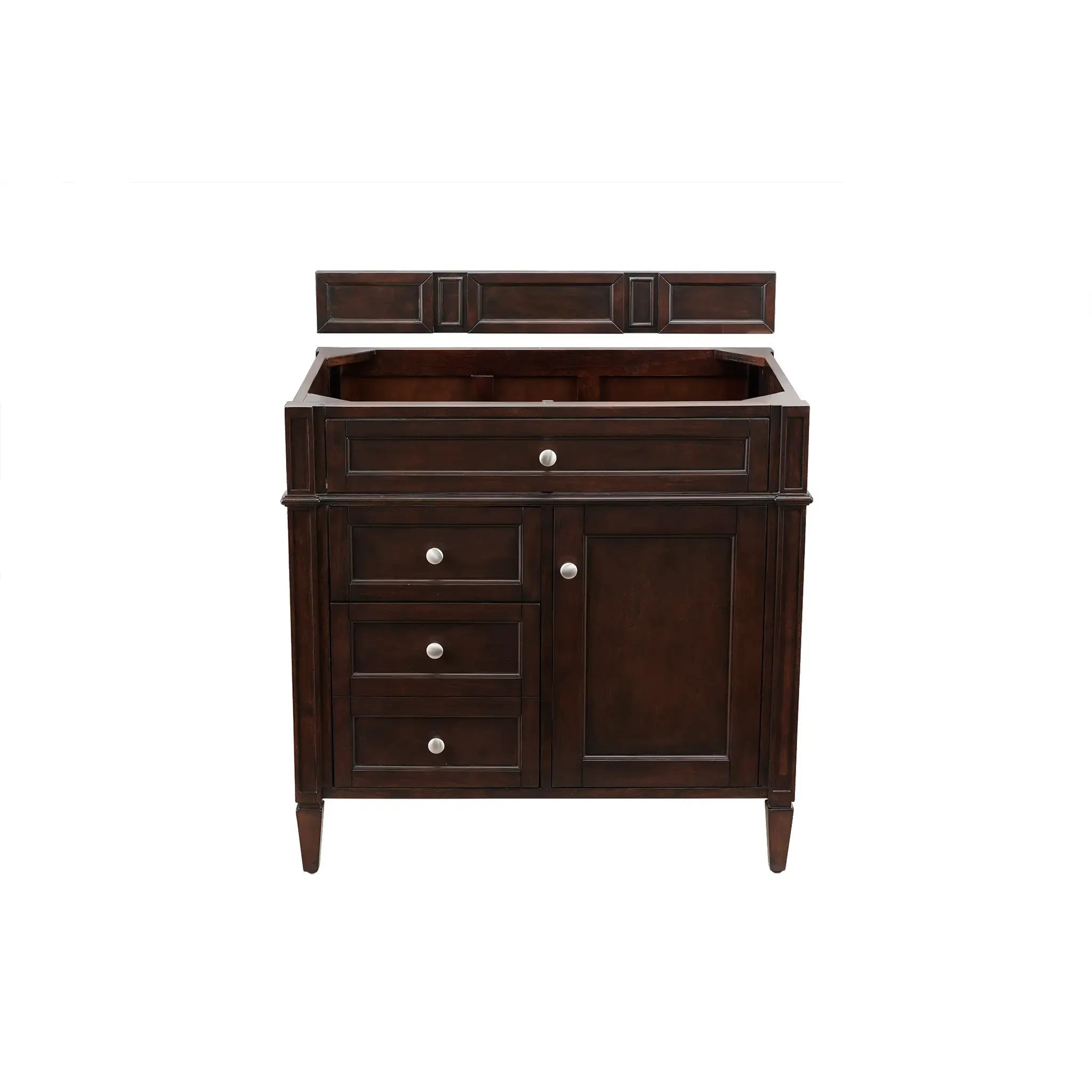 36" Brittany Single Vanity in Burnished Mahogany-Cabinet Only-Not Available image