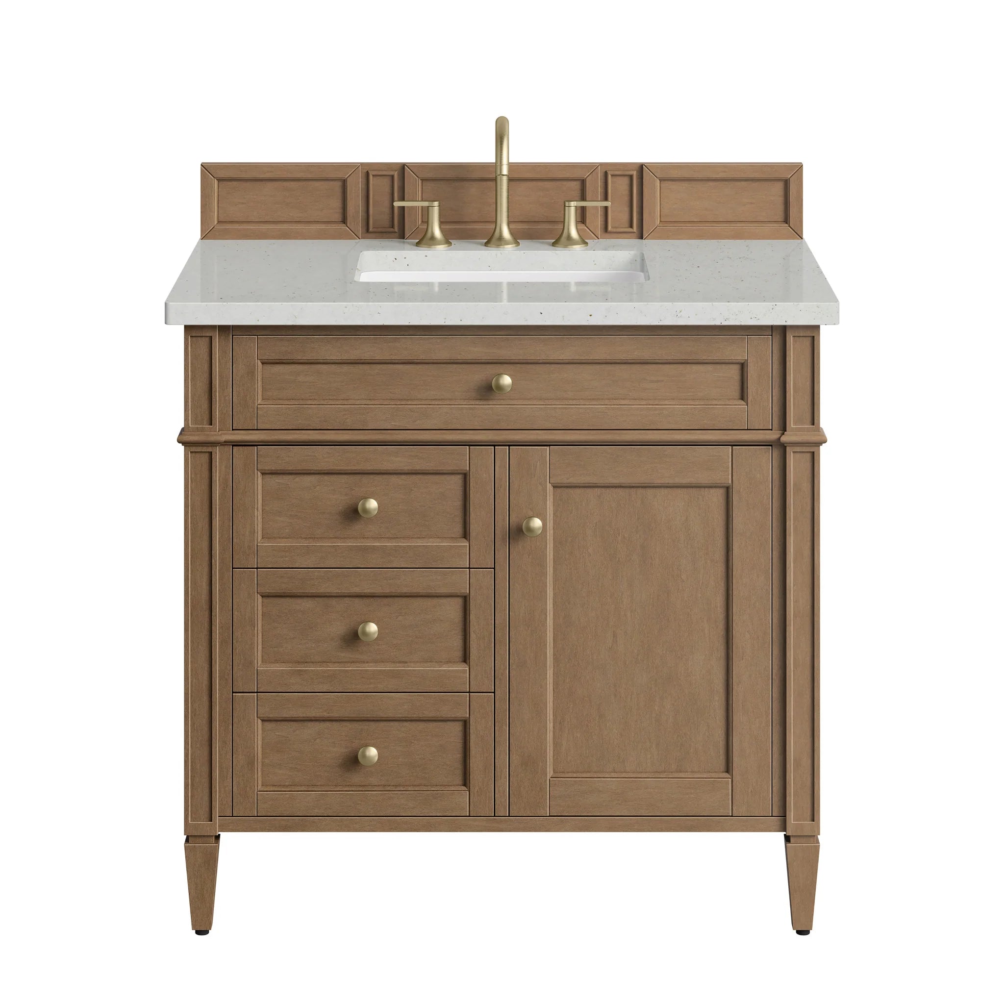 36" Brittany Single Vanity in Pecan by James Martin Vanities-Lime Delight Silestone 