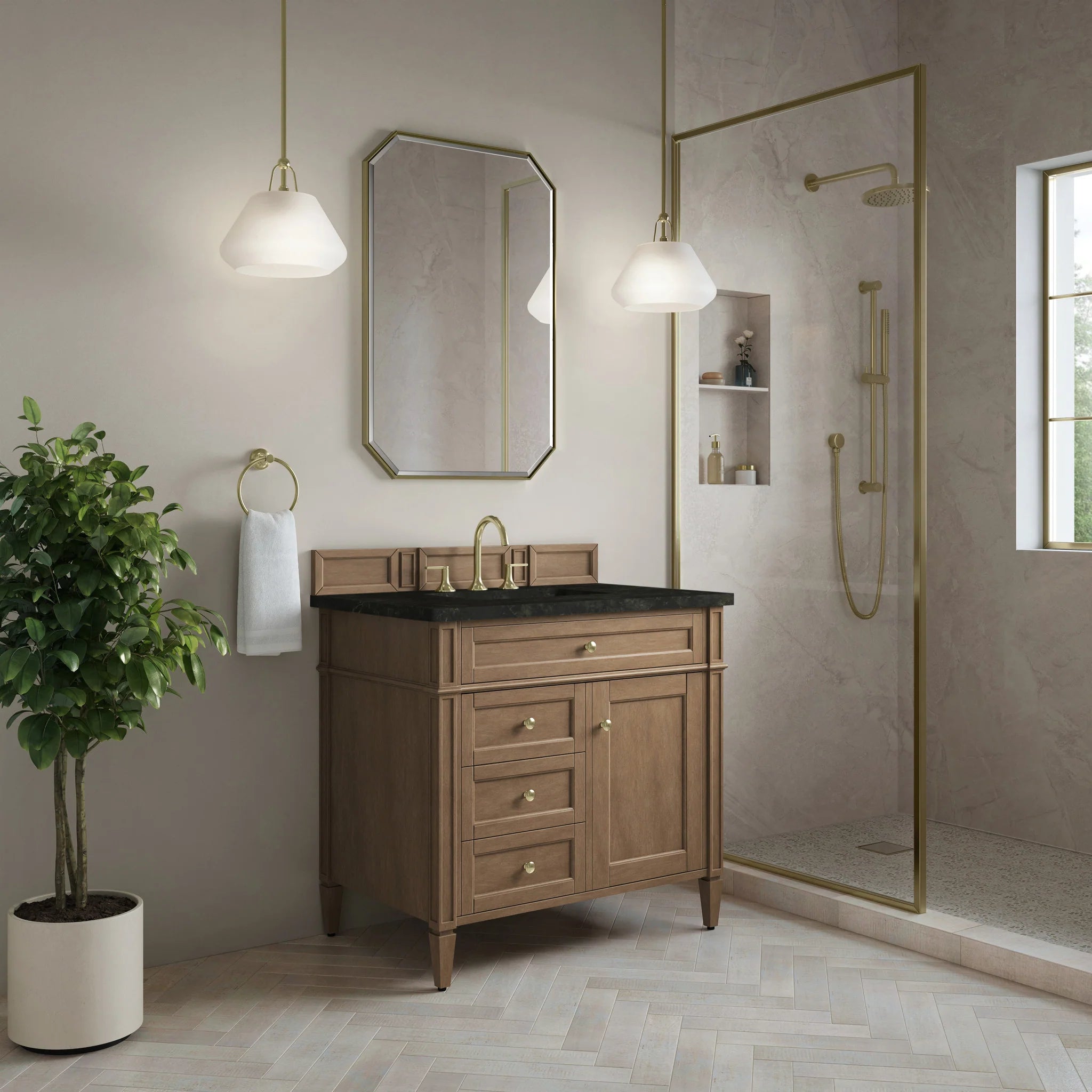 36" Brittany Single Vanity in Pecan by James Martin Vanities-Phantome Eclos 2