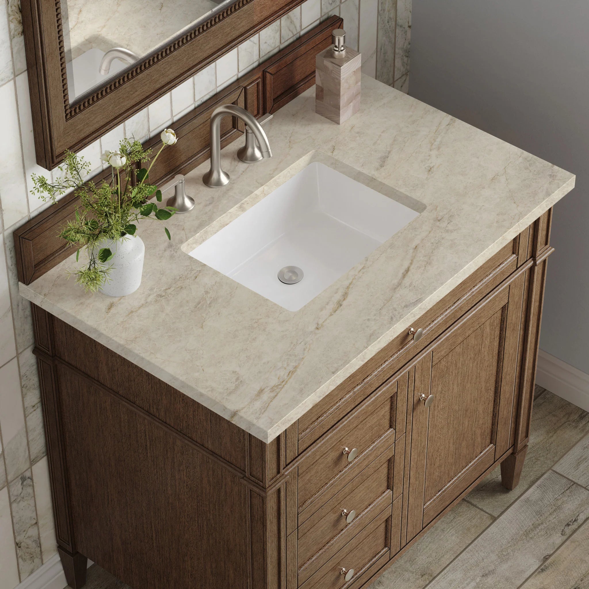 36-brittany-single-vanity-in-saddle-brown-by-james-martin-vanities-tajnar-eclos-zero-silica image 4