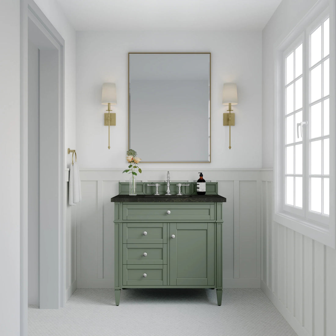36-brittany-single-vanity-in-smokey-celadon-by-james-martin-vanities-phantome-eclos-zero-silica image 2