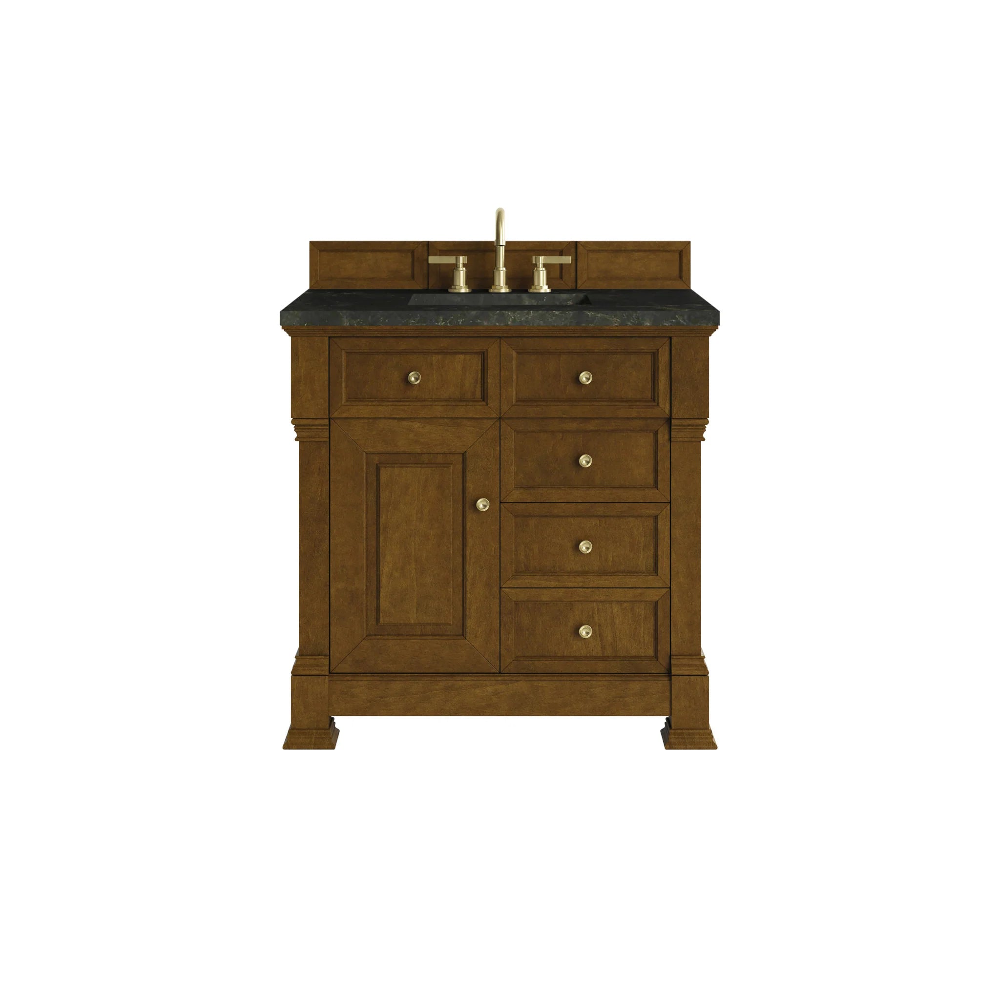 36-brookfield-single-vanity-in-honey-oak-by-james-martin-vanities-phantome-eclos-zero-silica image
