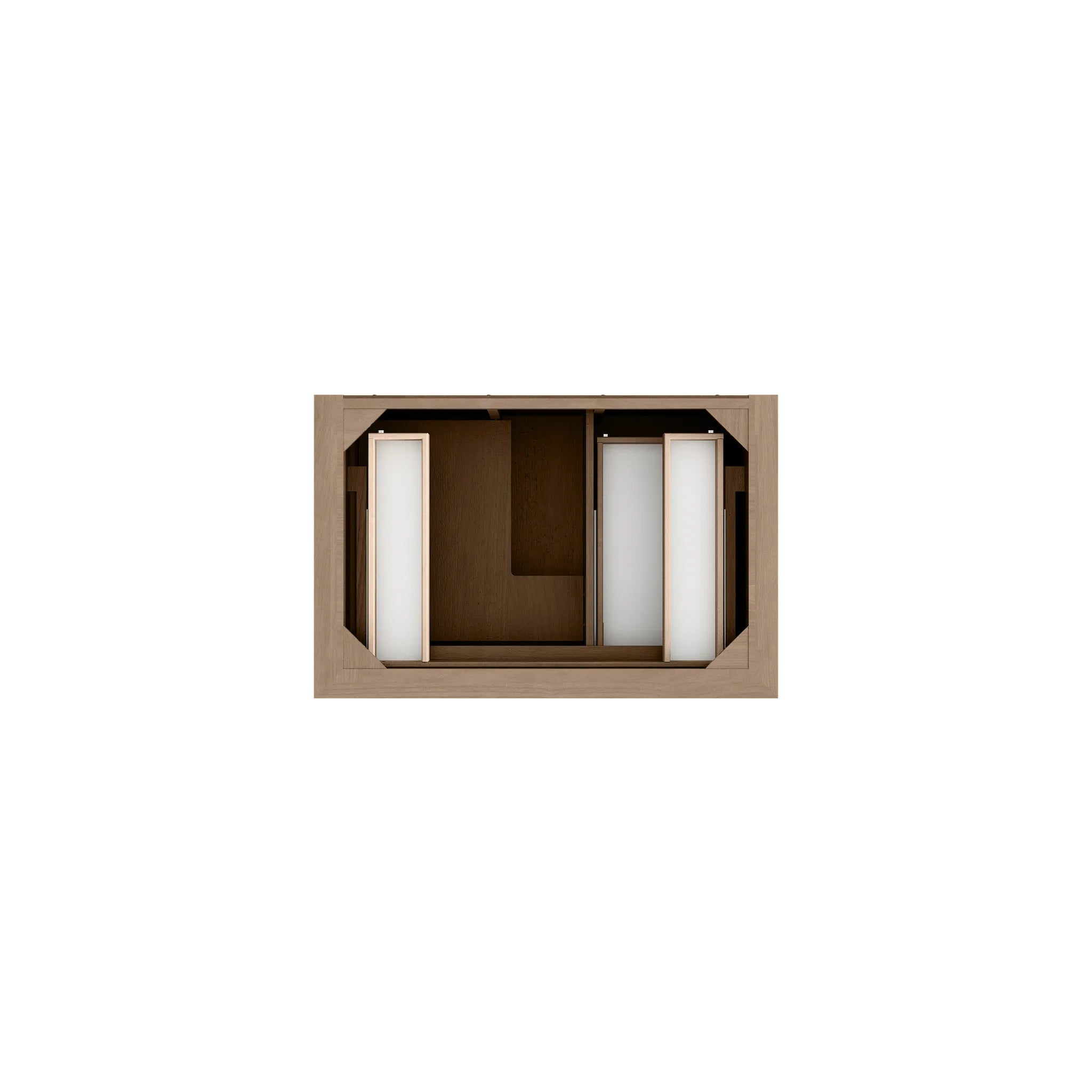 36" Brookfield Single Vanity in Pecan-White Zeus Silestone & Backsplash-Single Hole image 5