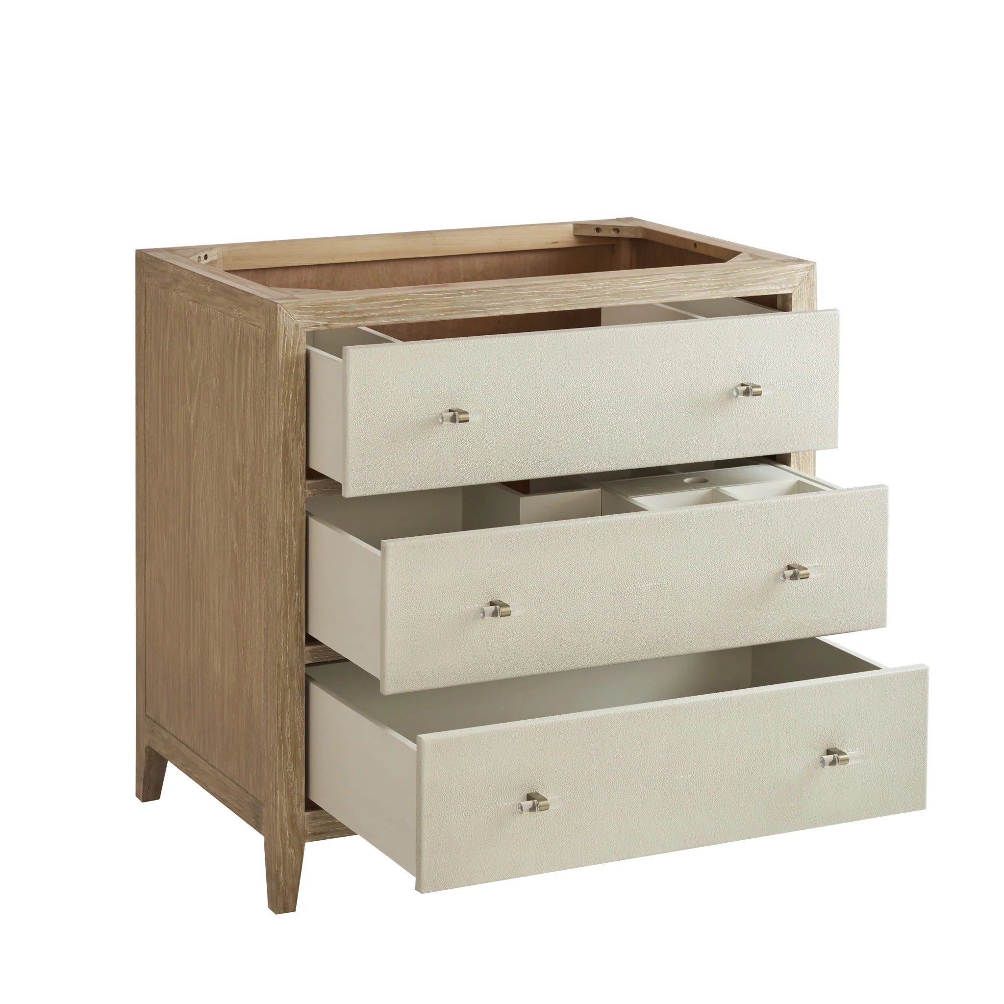 36-celeste-single-vanity-in-sunwashed-oak-with-embossed-shagreen-by-james-martin-vanities-siberian-silestone image 1