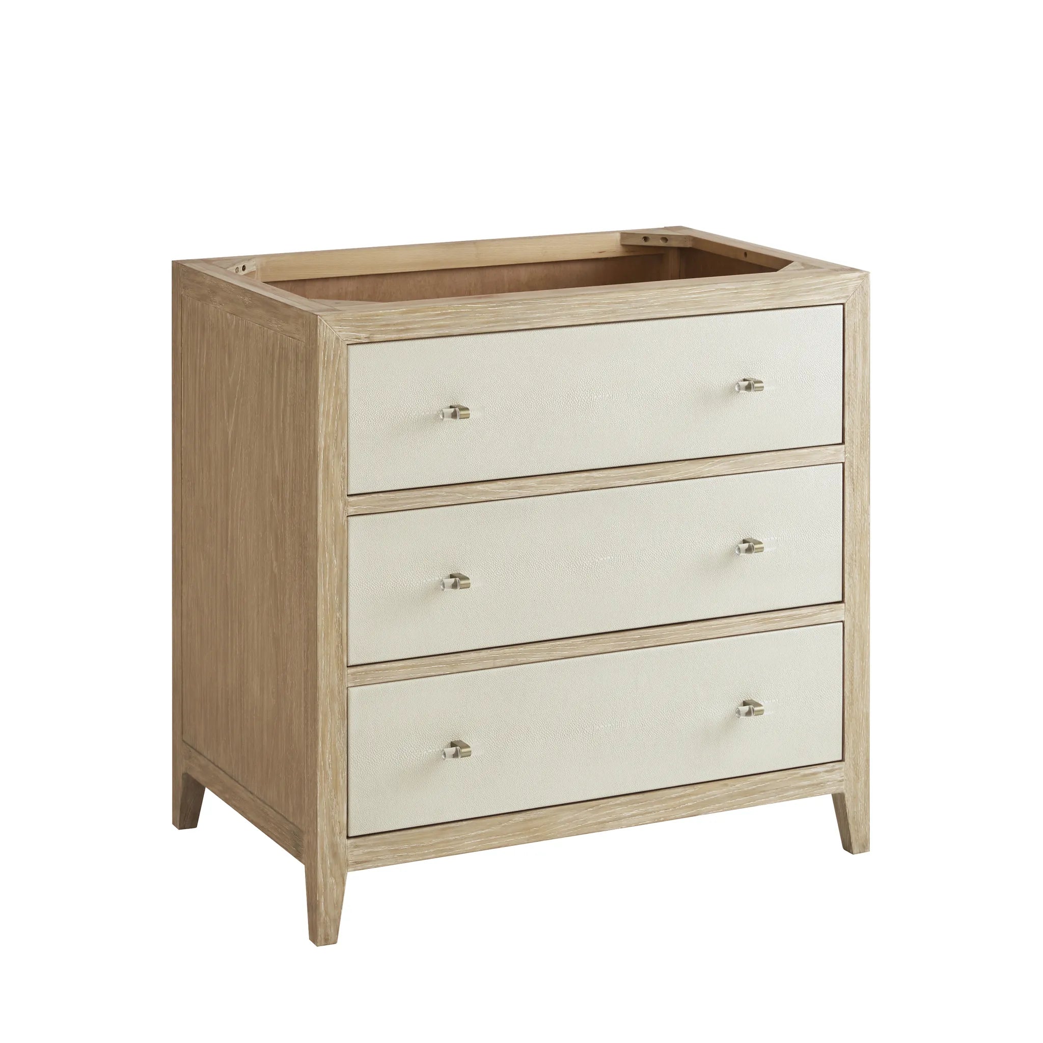 36" Celeste Single Vanity in Sunwashed Oak with Embossed Shagreen-Cabinet Only-Not Available image