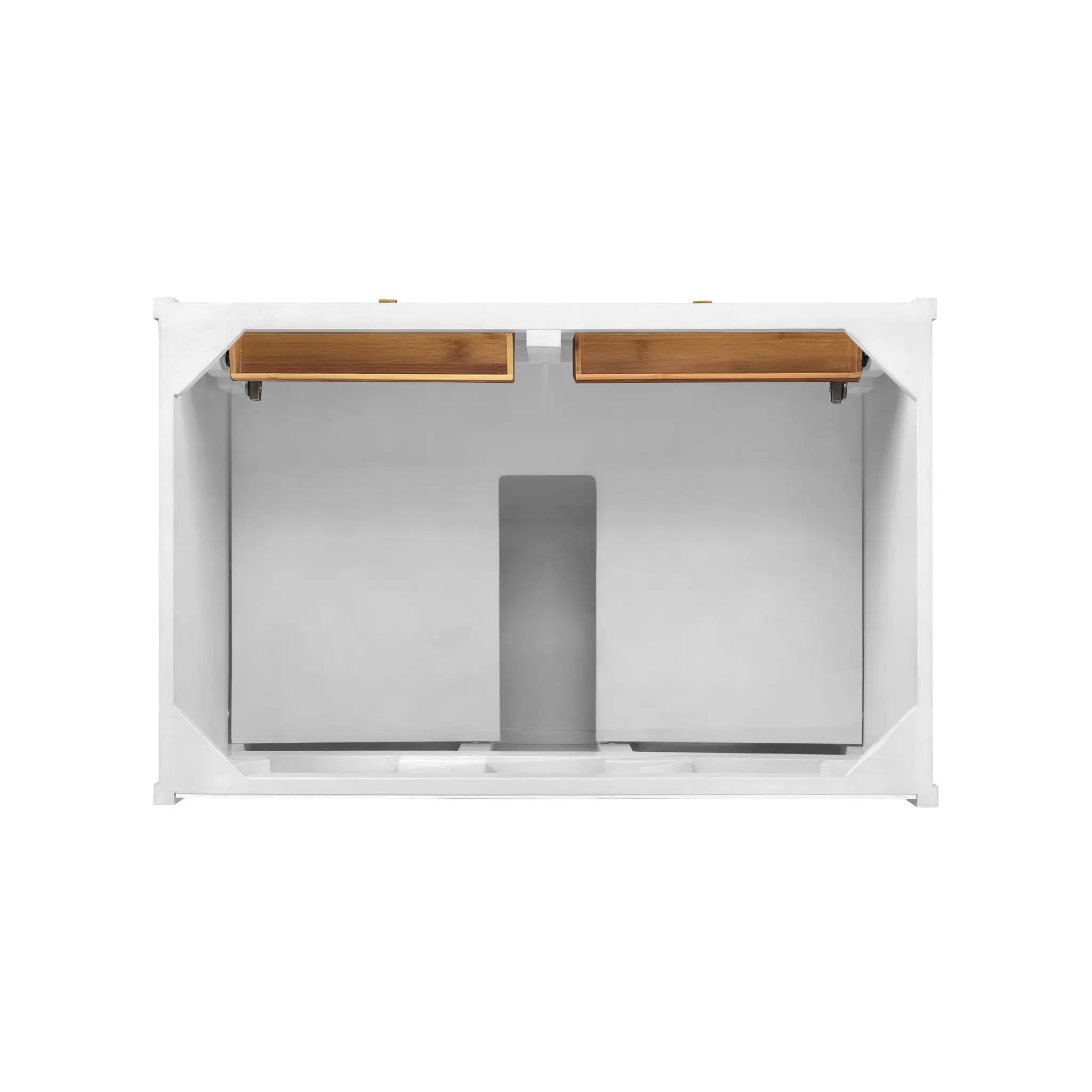 36" Chicago Single Vanity in Glossy White-Victorian Silver Silestone-8" Widespread image 5