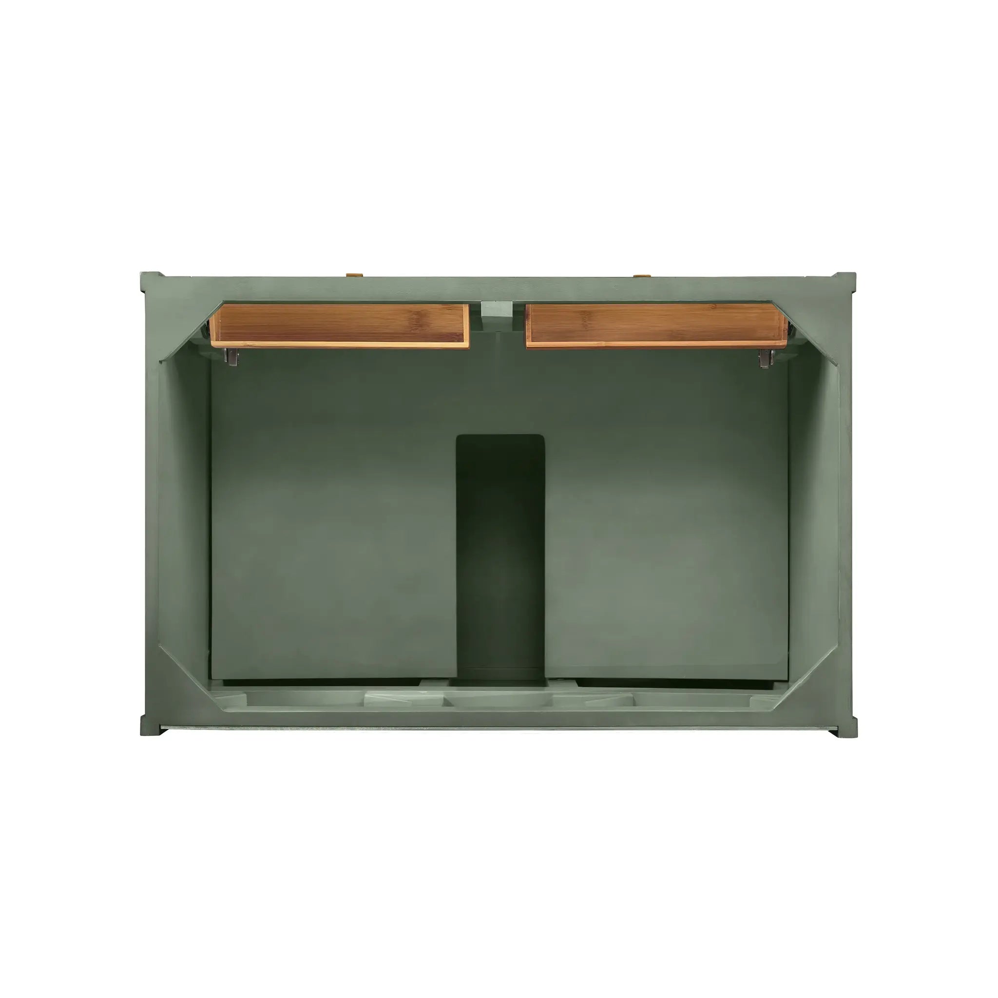 36" Chicago Single Vanity in Smokey Celadon-White Zeus Silestone-8" Widespread image 6