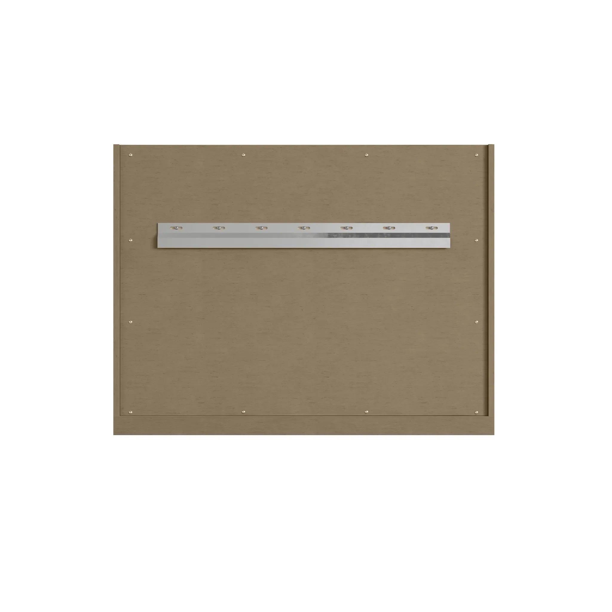 36" Chicago Single Vanity in Walnut Whisper-Victorian Silver Silestone-8" Widespread image 12