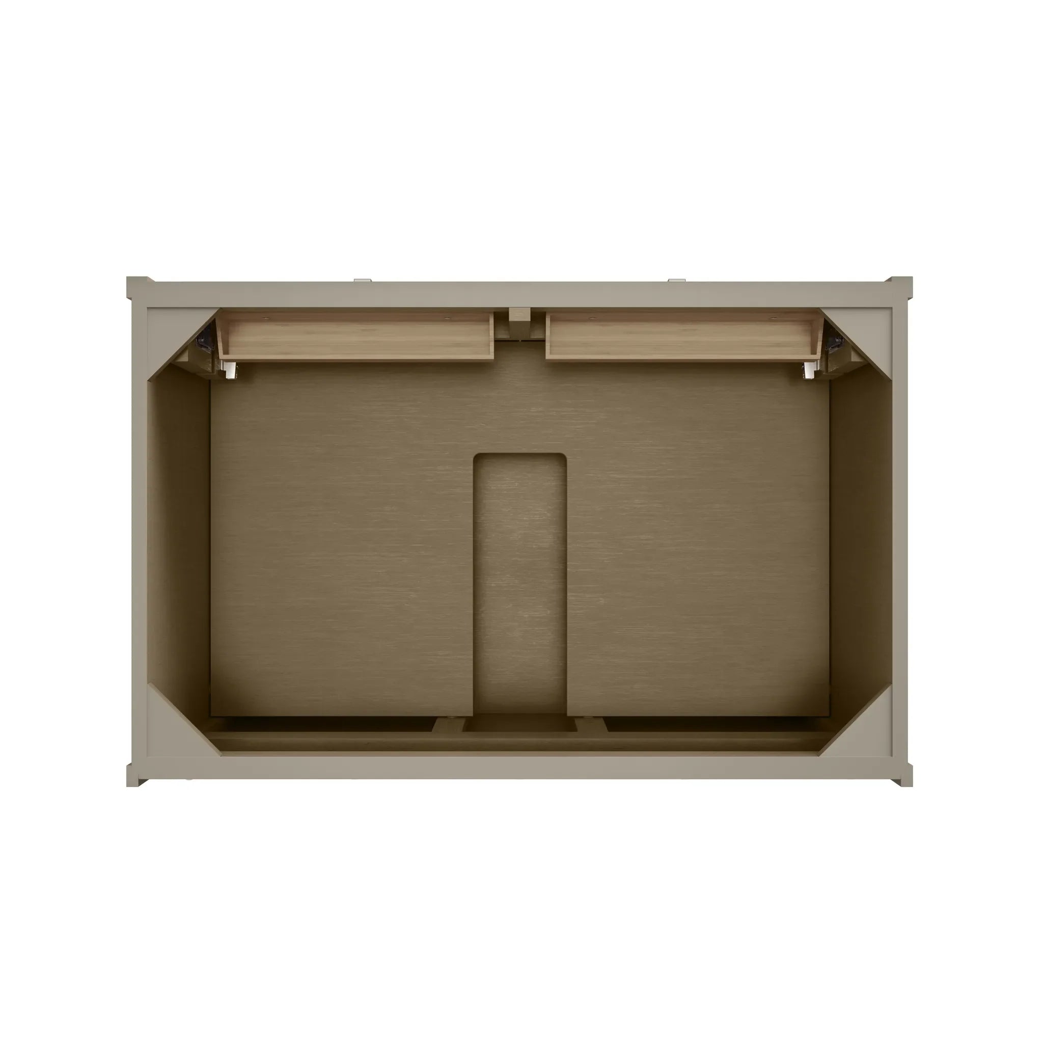 36" Chicago Single Vanity in Walnut Whisper-Victorian Silver Silestone-8" Widespread image 7